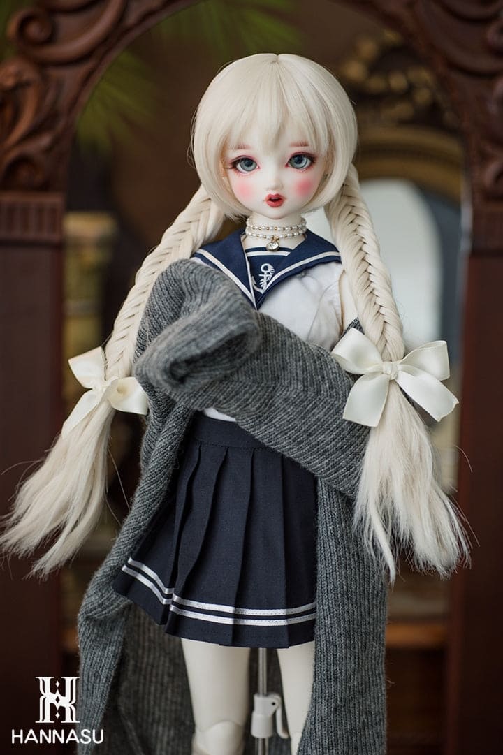 【HANNASU】HW-1107 娃用假髮 多色 / 9~10吋 BJD DD 1/3 MDD - 紀物書館+JiWu Bookstore
