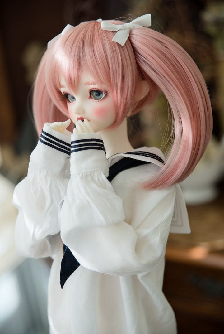 【HANNASU】HW-1128 娃用假髮 多色 / 8~9吋 BJD DD 1/3 MDD - 紀物書館+JiWu Bookstore