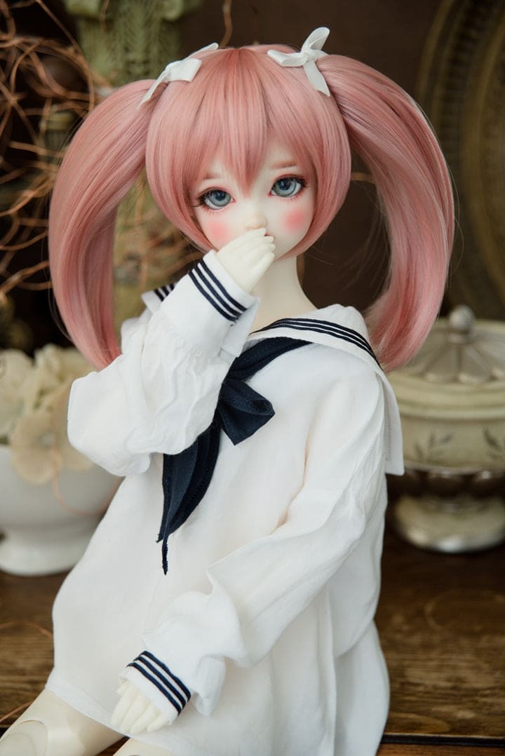 【HANNASU】HW-1128 娃用假髮 多色 / 8~9吋 BJD DD 1/3 MDD - 紀物書館+JiWu Bookstore