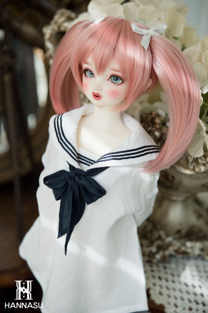 【HANNASU】HW-1128 娃用假髮 多色 多尺寸 預購 / BJD 6分 4分 3分 DD MDD AngelPhilia AZONE