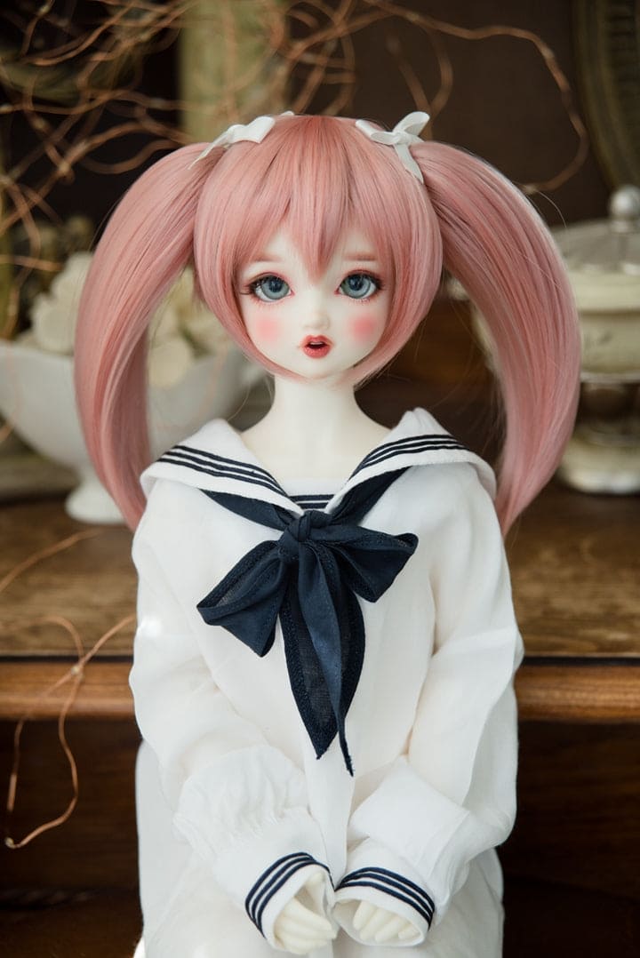 【HANNASU】HW-1128 娃用假髮 多色 / 8~9吋 BJD DD 1/3 MDD - 紀物書館+JiWu Bookstore