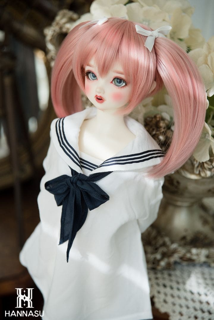 【HANNASU】HW-1128 娃用假髮 多色 / 8~9吋 BJD DD 1/3 MDD - 紀物書館+JiWu Bookstore
