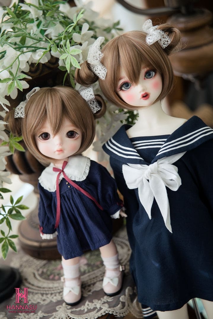 【HANNASU】HW-1129 娃用假髮 多色 多尺寸 預購 / BJD 6分 4分 3分 DD MDD AngelPhilia AZONE