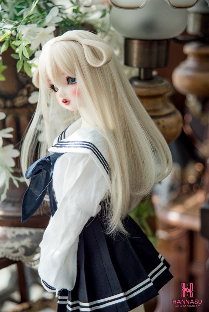 【HANNASU】HW-1132 娃用假髮 多色 / 7~8吋 BJD AZO2 iMda3.0 1/4 - 紀物書館+JiWu Bookstore