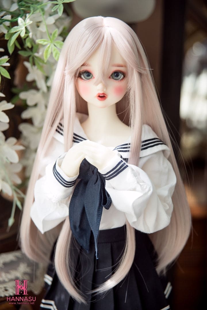 【HANNASU】 HW-1133 娃用假髮 多色 / 8~9吋 BJD DD 1/3 MDD - 紀物書館+JiWu Bookstore