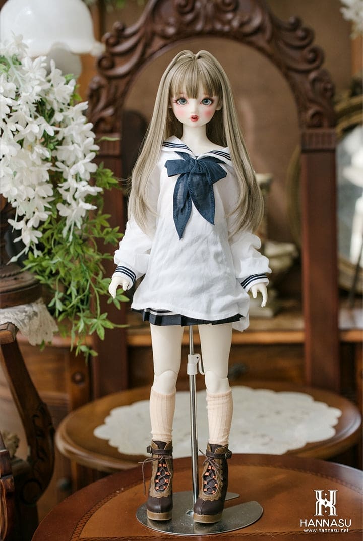 【HANNASU】 HW-1136 娃用假髮 多色 / 8~9吋 BJD DD 1/3 MDD - 紀物書館+JiWu Bookstore