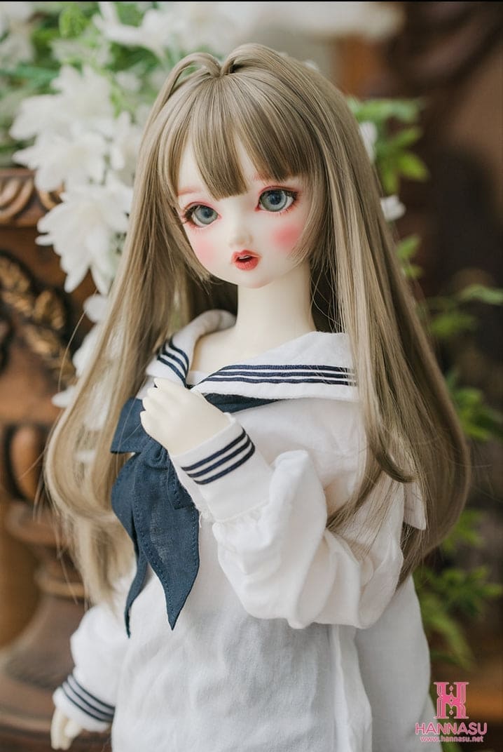 【HANNASU】 HW-1136 娃用假髮 多色 / 8~9吋 BJD DD 1/3 MDD - 紀物書館+JiWu Bookstore