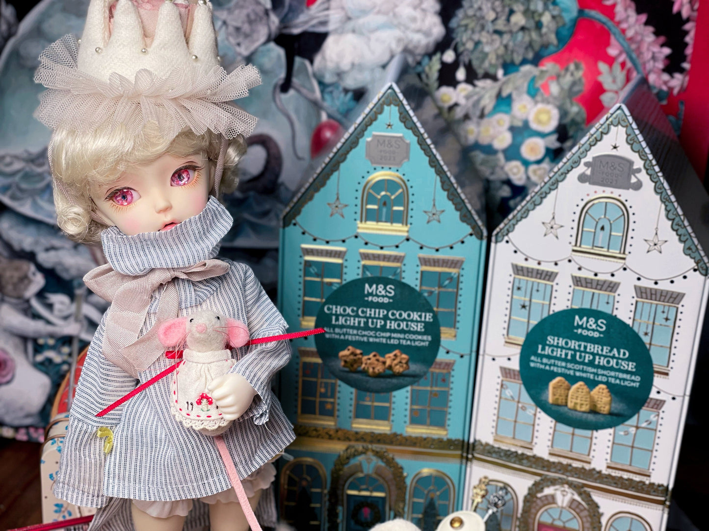 【Dear My Lady】Semi-resin glittering rose champagne cat pupils/12mm BJD Cocoriang OBITSU OB11