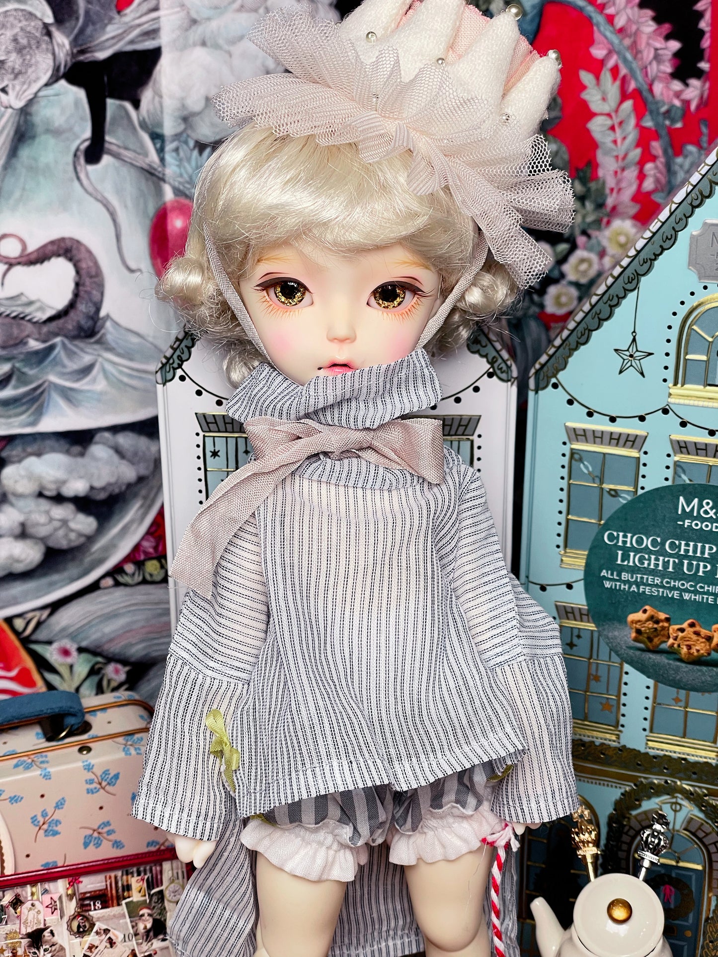 [Dear My Lady] Semi-resin glittering golden champagne (fog golden pupil) / 12mm BJD Cocoriang OBITSU