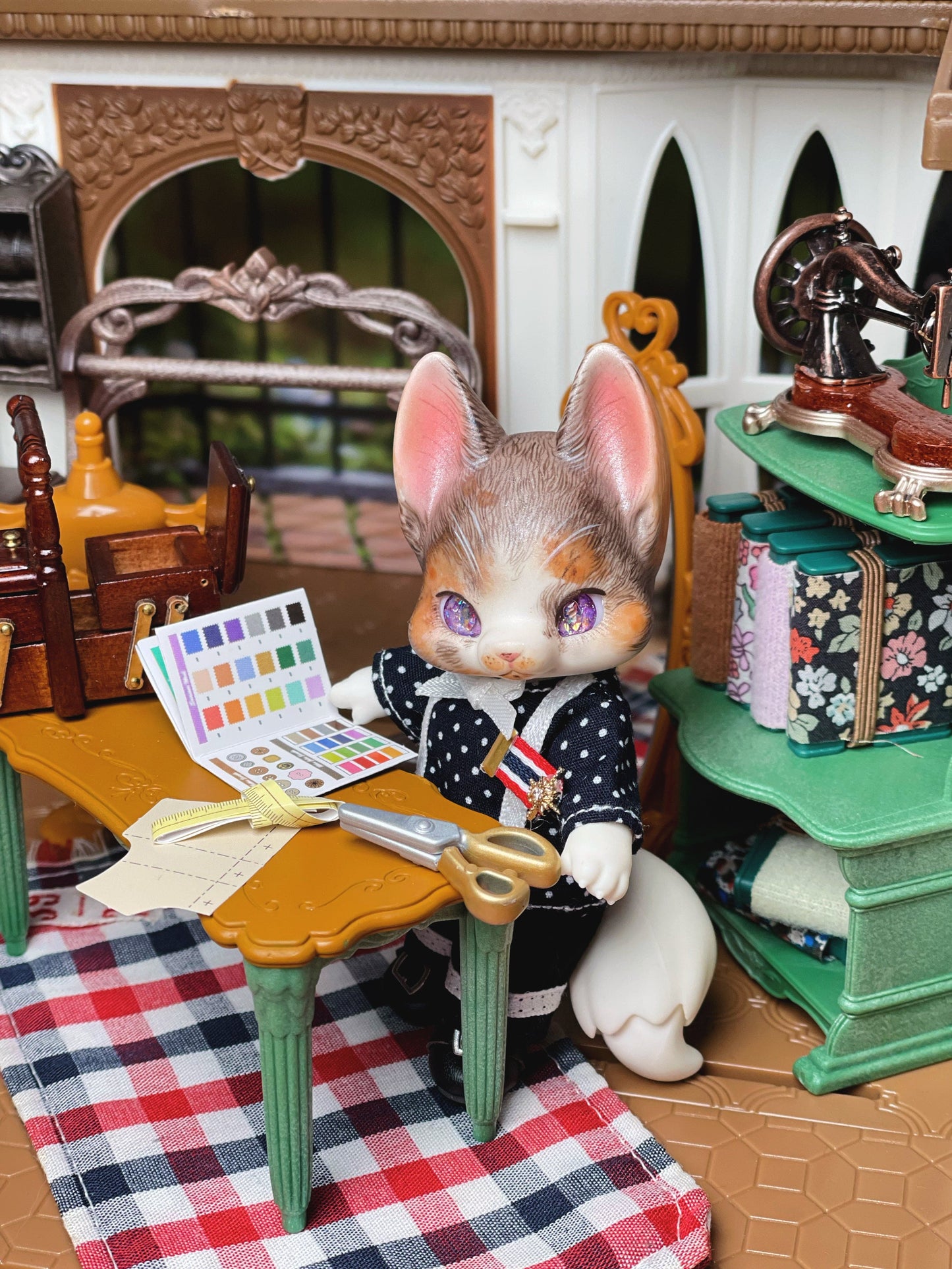 【Dear My Lady】Semi-resin flash eyes lime purple champagne cat pupil / 10mm BJD kumukuku Cocoriang OBITSU OB11