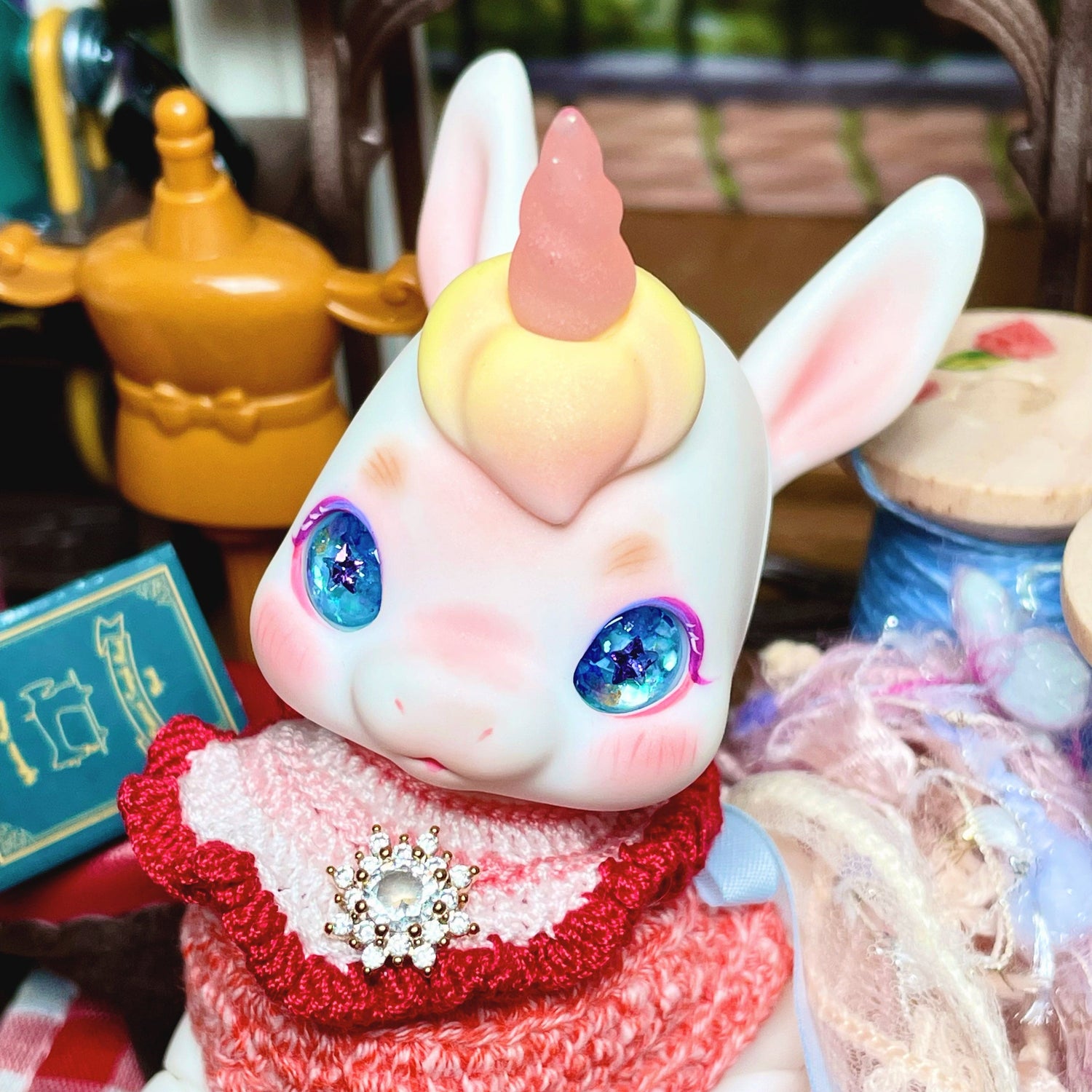 【Dear My Lady】半樹脂閃眼 盛夏蘇打 藍星星瞳 / 12mm BJD kumukuku Cocoriang AngelPhilia 4分 6分 - 紀物書館+JiWu Bookstore