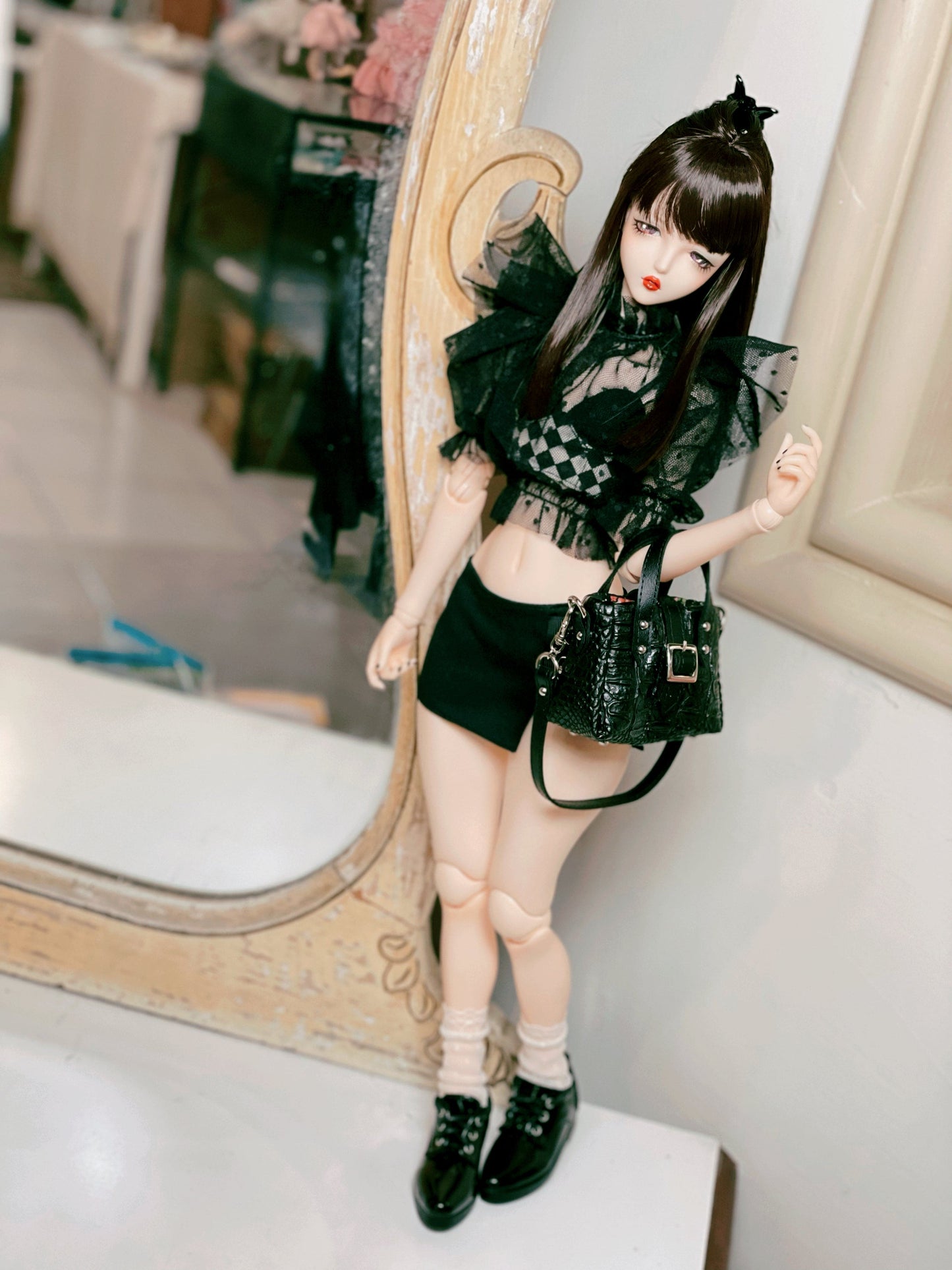 【Fatiao Doll Shop】S45 尖頭漆皮皮鞋 多色 / BJD 4分 MSD MDD - 紀物書館+JiWu Bookstore