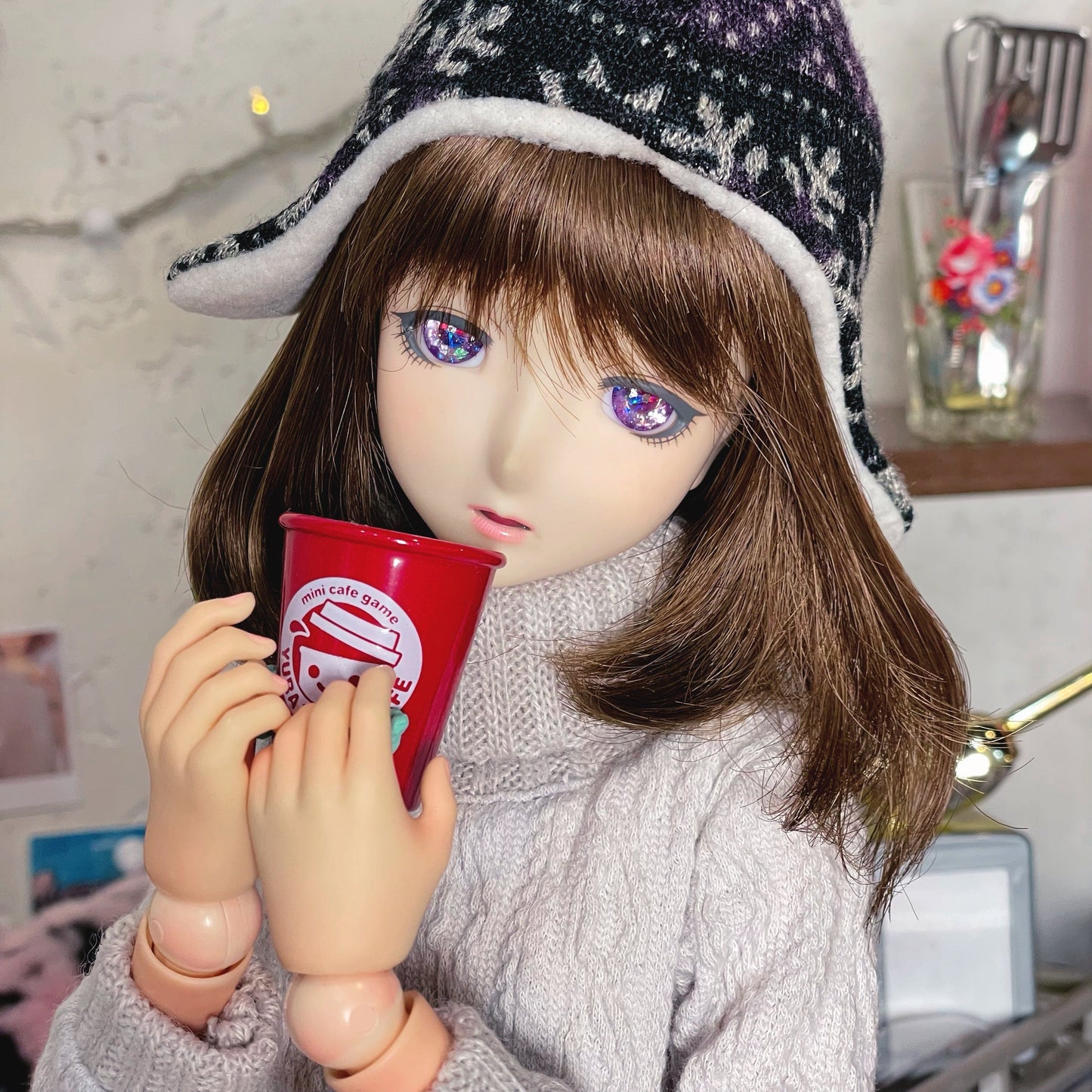 [Dear My Lady] Semi-resin glittering purple stars and purple diamond pupils/14mm BJD 3 points 4 points 6 points iMdaDoll AngelPhilia