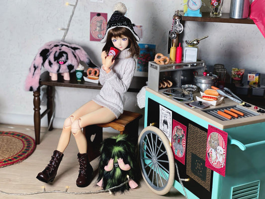 【Fatiao Doll Shop】圓頭霧面短靴 C37 多色 / BJD 4分 MSD MDD AZONE AZO2 AngelPhilia - 紀物書館+JiWu Bookstore