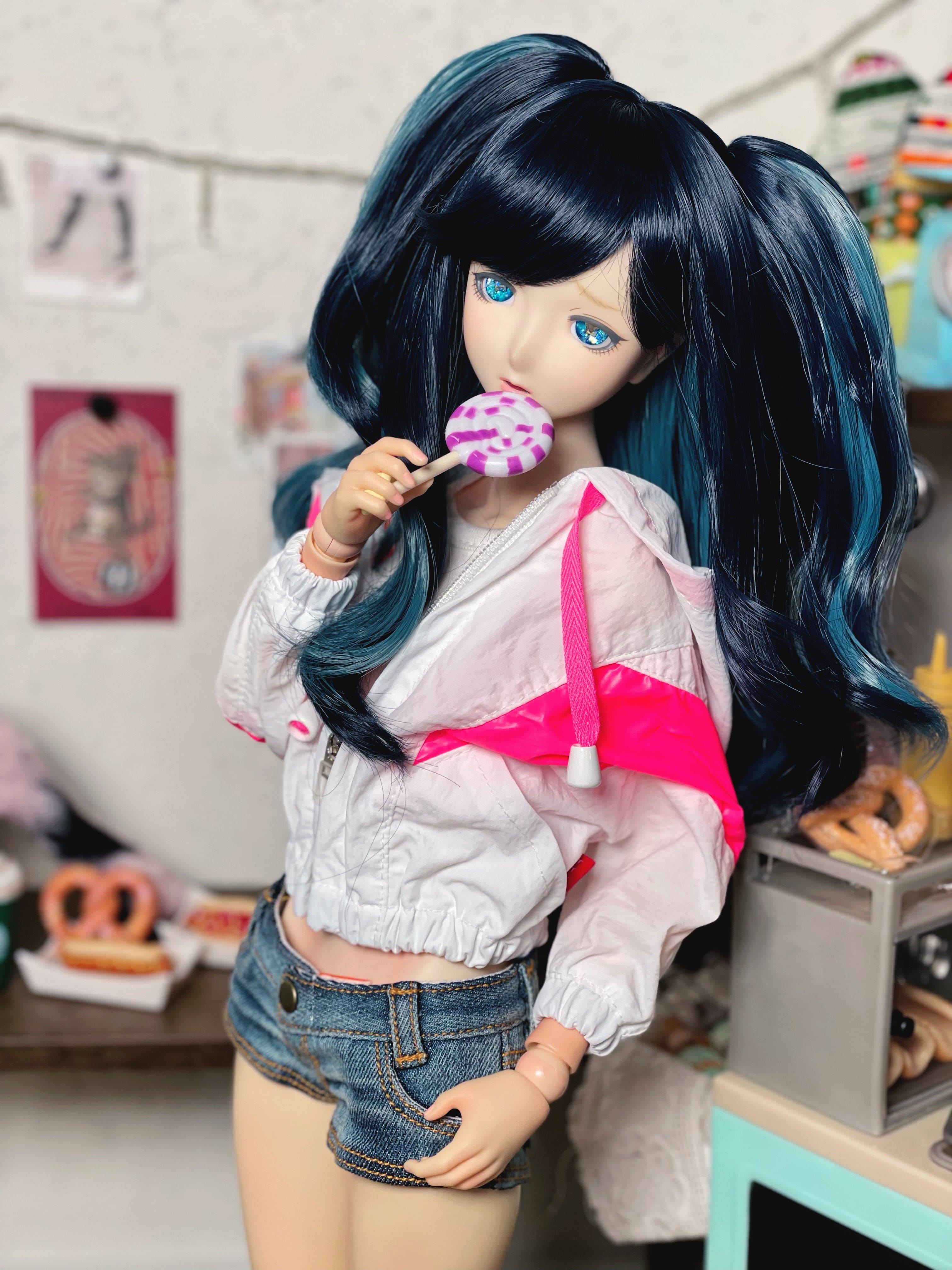 Dollce】ハーフツイン ベビーウィッグ マルチカラー / 7インチ 球体