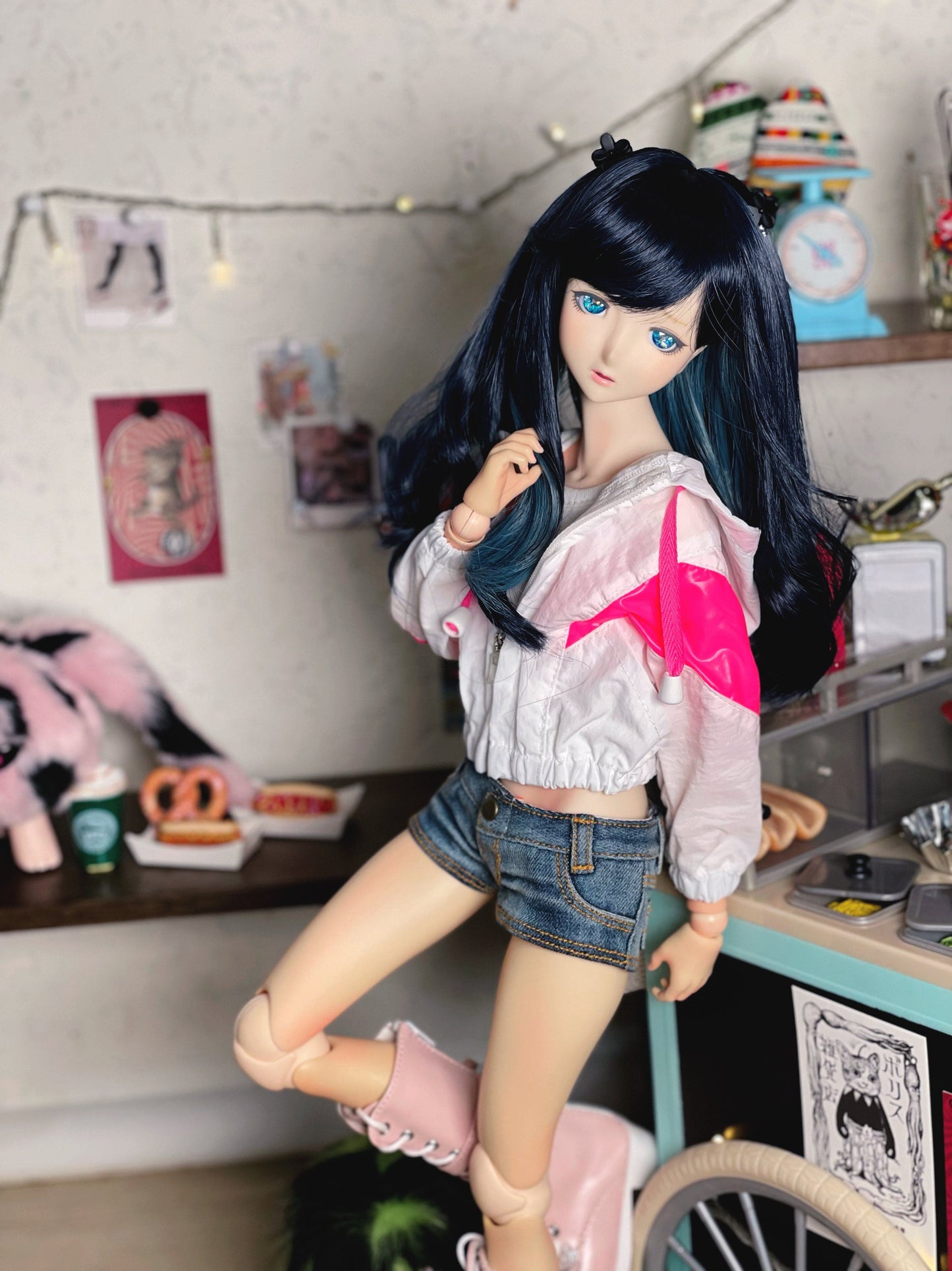 【Dollce】ハーフツイン ベビーウィッグ マルチカラー / 7インチ 球体関節人形 4分6分 AngelPhilia 