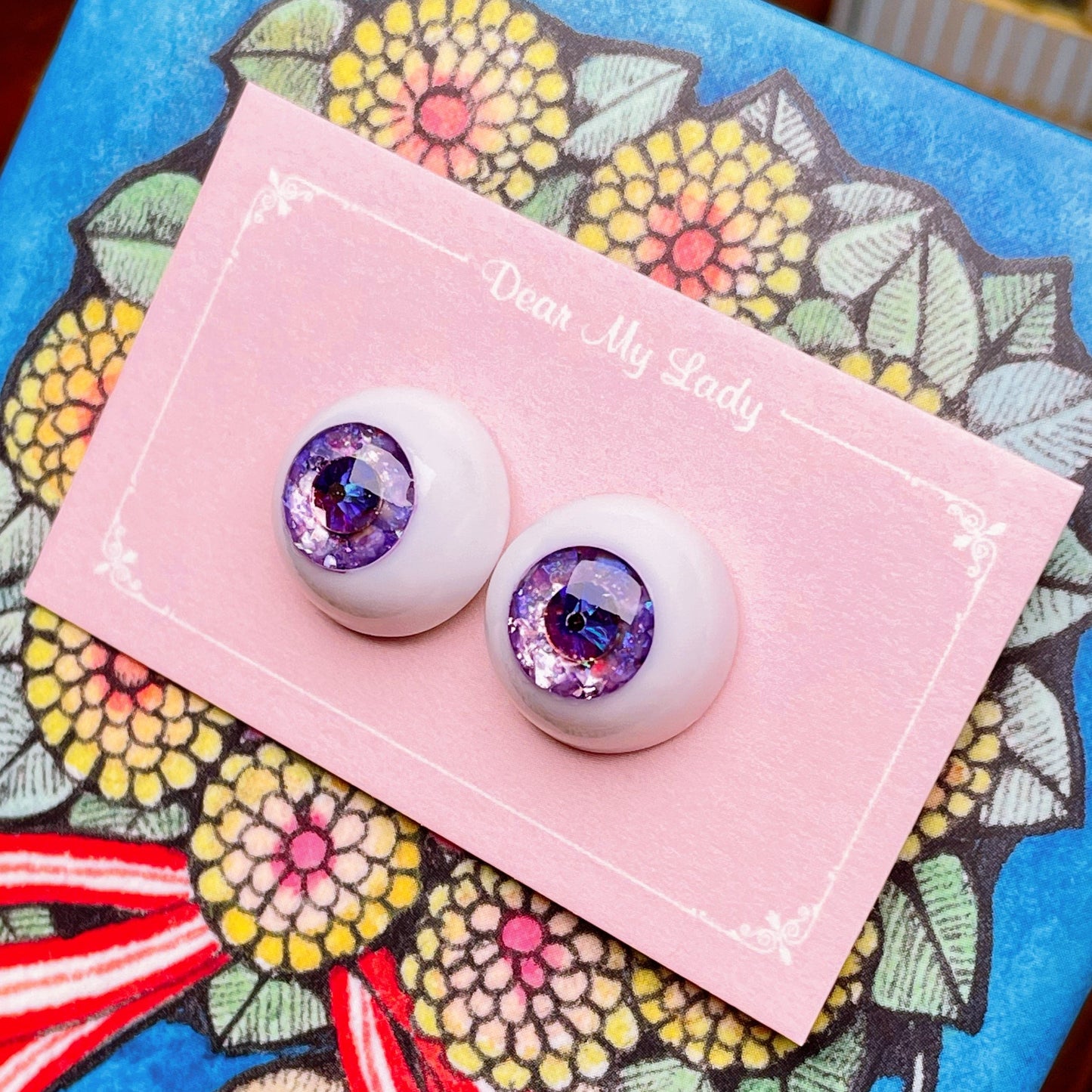 [Dear My Lady] Semi-resin glittering purple stars and purple diamond pupils/14mm BJD 3 points 4 points 6 points iMdaDoll AngelPhilia