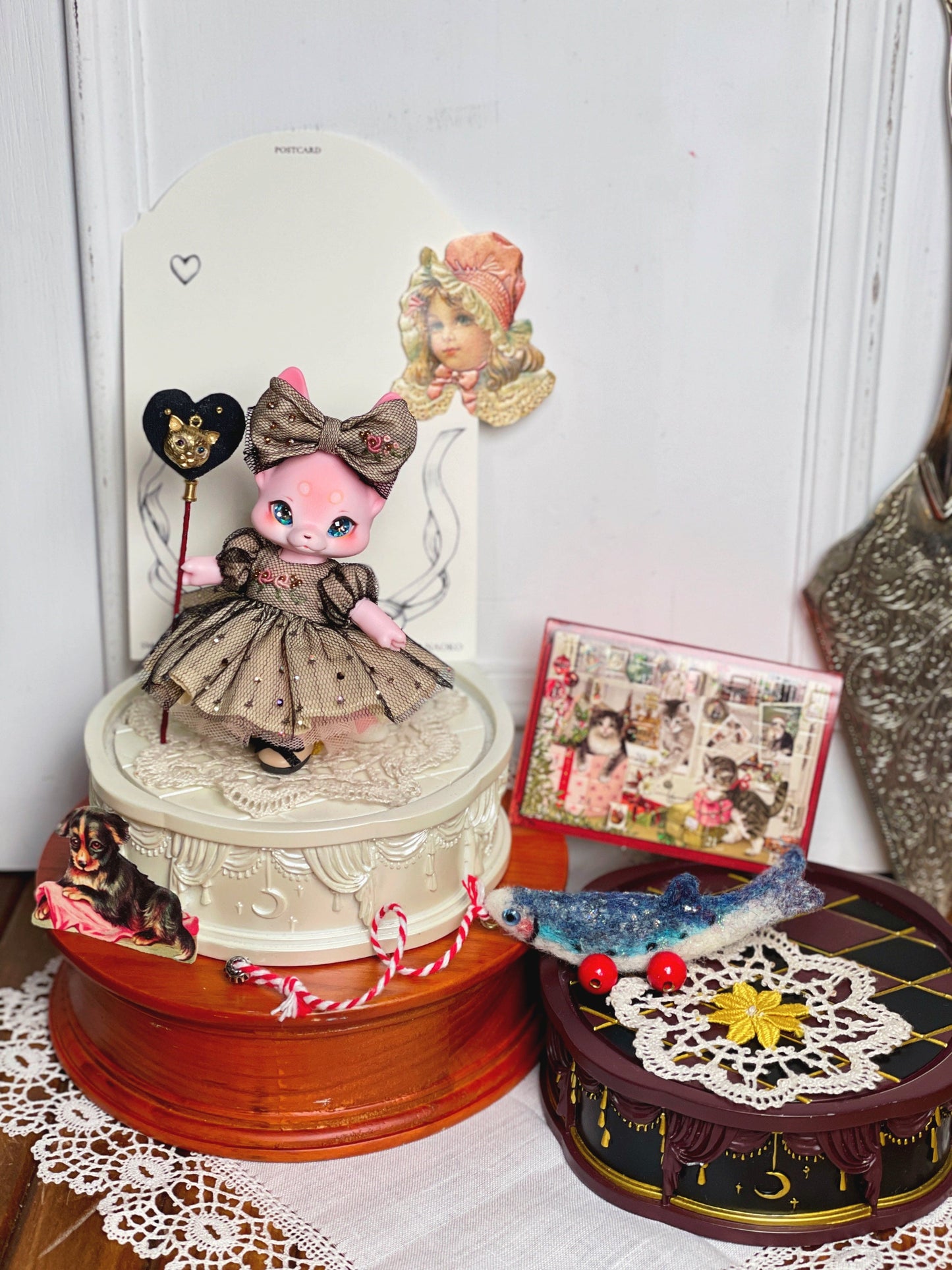 【Yenyumom】星夜漫步 刺繡洋裝套組 預購 / KUMUKUKU OB11 - 紀物書館+JiWu Bookstore