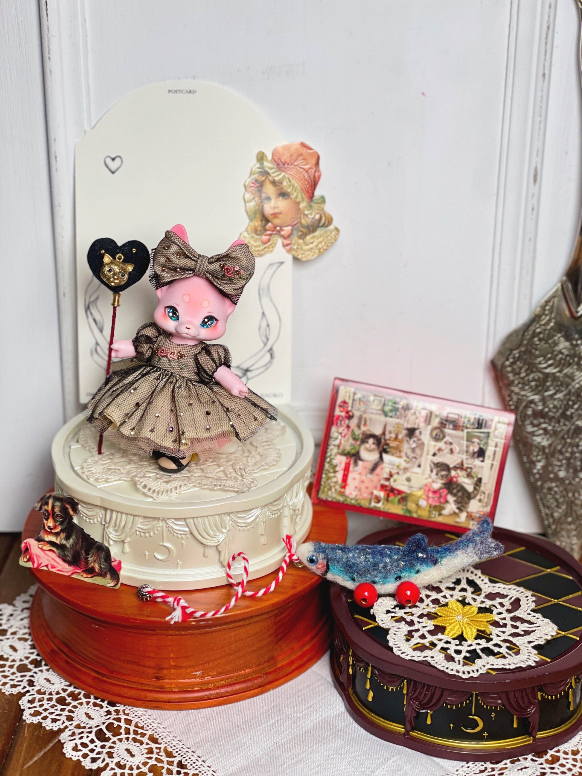 【Yenyumom】星夜漫步 刺繡洋裝套組 預購 / KUMUKUKU OB11 - 紀物書館+JiWu Bookstore