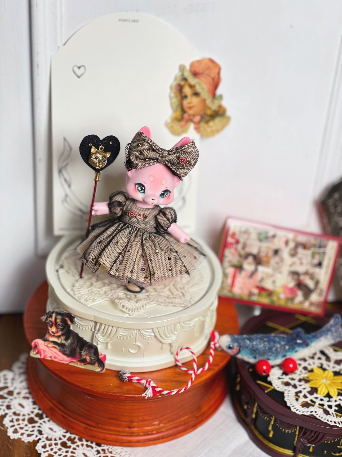 【Yenyumom】星夜漫步 刺繡洋裝套組 預購 / KUMUKUKU OB11 - 紀物書館+JiWu Bookstore