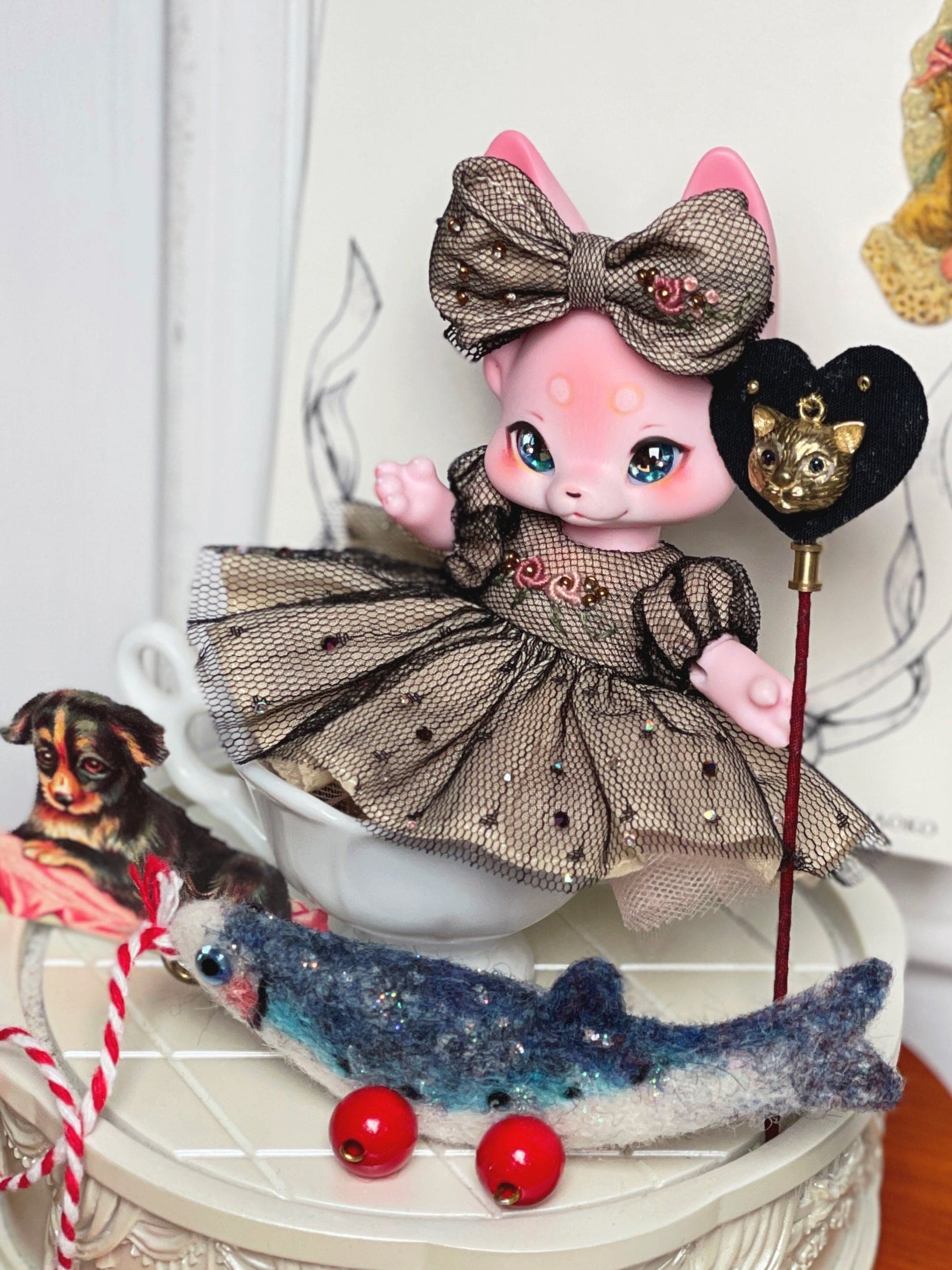 【Yenyumom】星夜漫步 刺繡洋裝套組 預購 / KUMUKUKU OB11 - 紀物書館+JiWu Bookstore