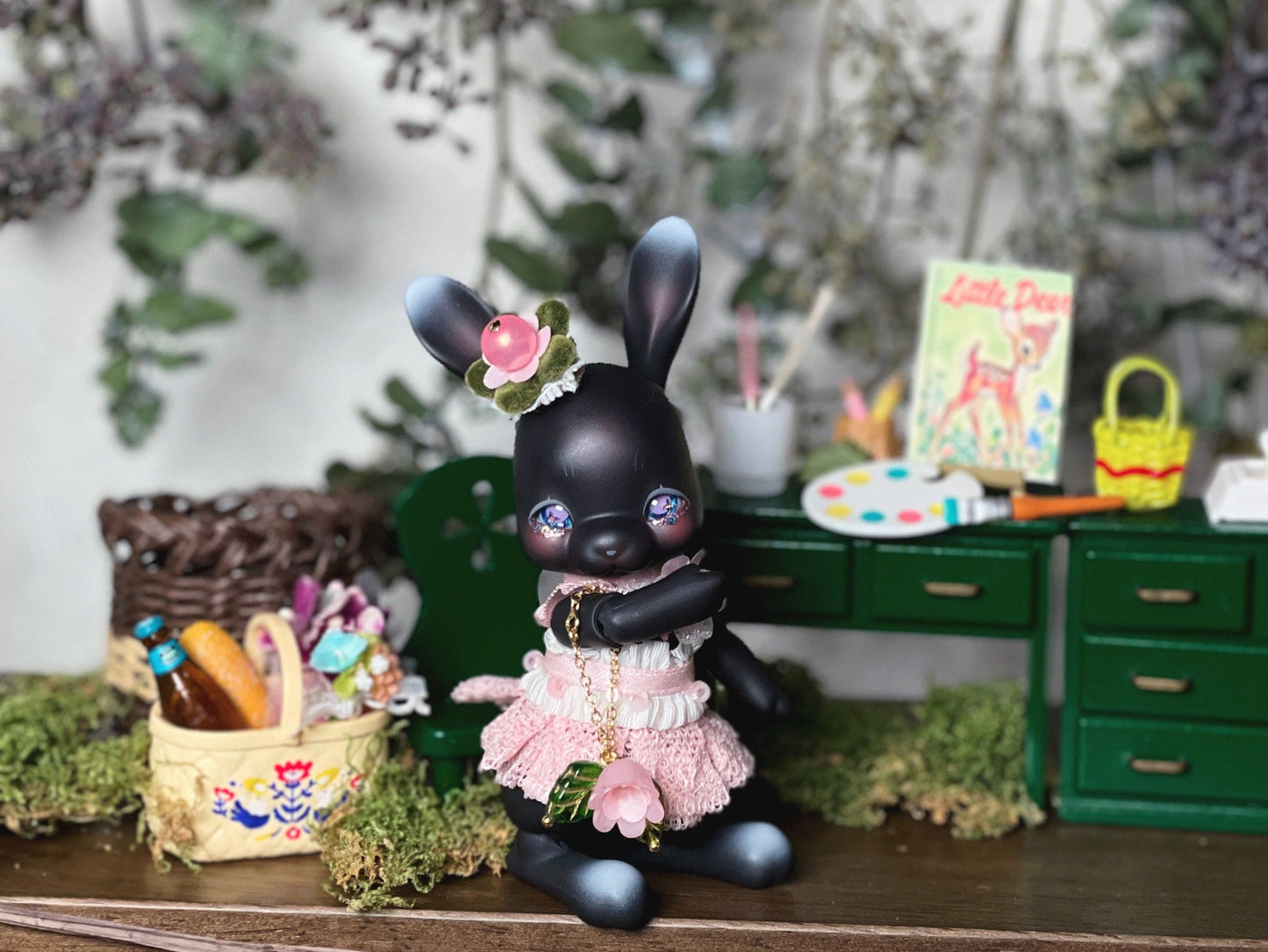 【TrioRhombus小角落】花季小洋裝套組 多色 / BJD kumukuku 小寵 甜心小熊 1/12 - 紀物書館+JiWu Bookstore