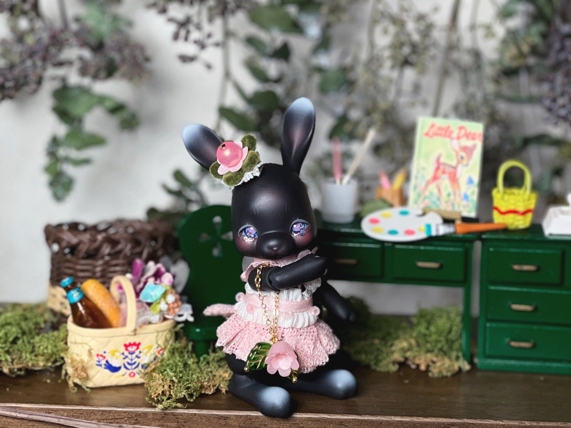 【TrioRhombus小角落】花季小洋裝套組 多色 / BJD kumukuku 小寵 甜心小熊 1/12 - 紀物書館+JiWu Bookstore