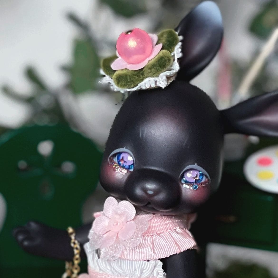 【Dear My Lady】半樹脂閃眼 泡泡糖 藍 紫白星瞳 / 8mm BJD kumukuku Cocoriang OBITSU OB11 - 紀物書館+JiWu Bookstore