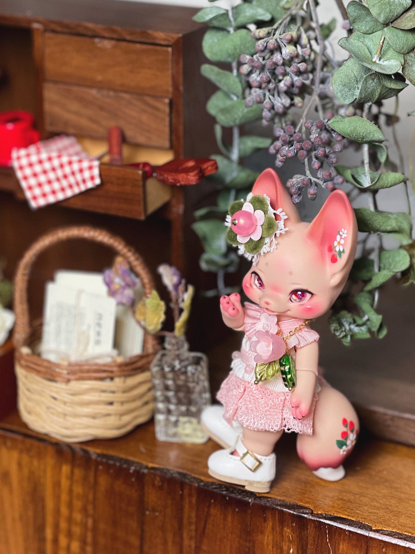 【TrioRhombus小角落】花季小洋裝套組 多色 / BJD kumukuku 小寵 甜心小熊 1/12 - 紀物書館+JiWu Bookstore