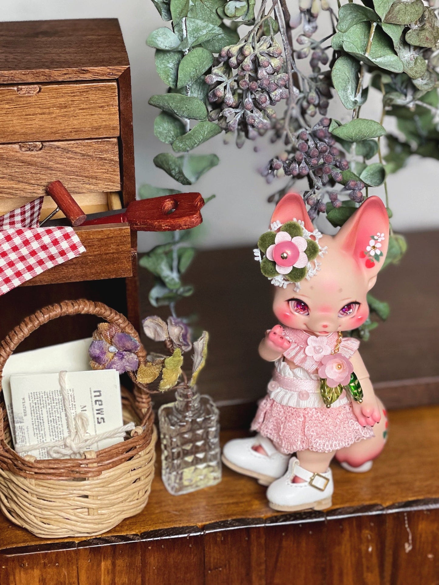 【TrioRhombus小角落】花季小洋裝套組 多色 / BJD kumukuku 小寵 甜心小熊 1/12 - 紀物書館+JiWu Bookstore