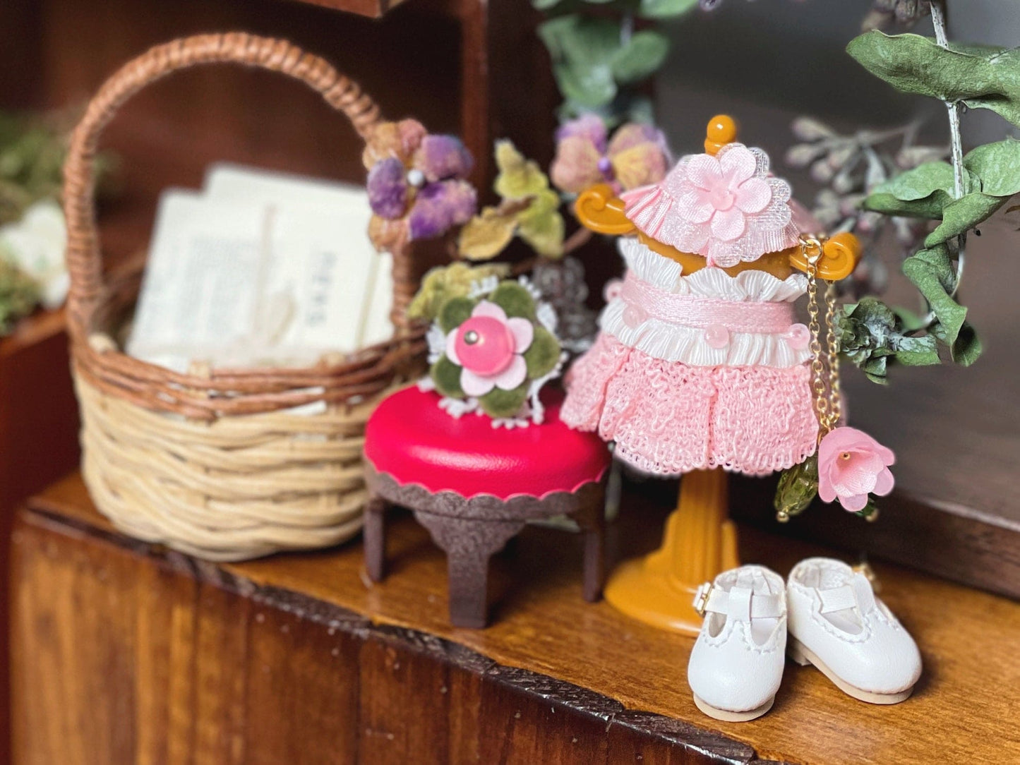 【TrioRhombus小角落】花季小洋裝套組 多色 / BJD kumukuku 小寵 甜心小熊 1/12 - 紀物書館+JiWu Bookstore