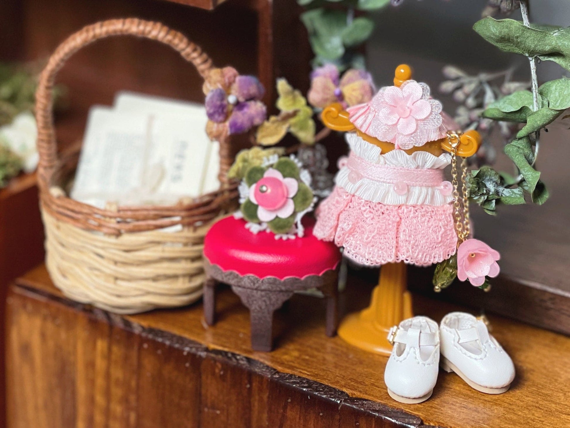 【TrioRhombus小角落】花季小洋裝套組 多色 / BJD kumukuku 小寵 甜心小熊 1/12 - 紀物書館+JiWu Bookstore