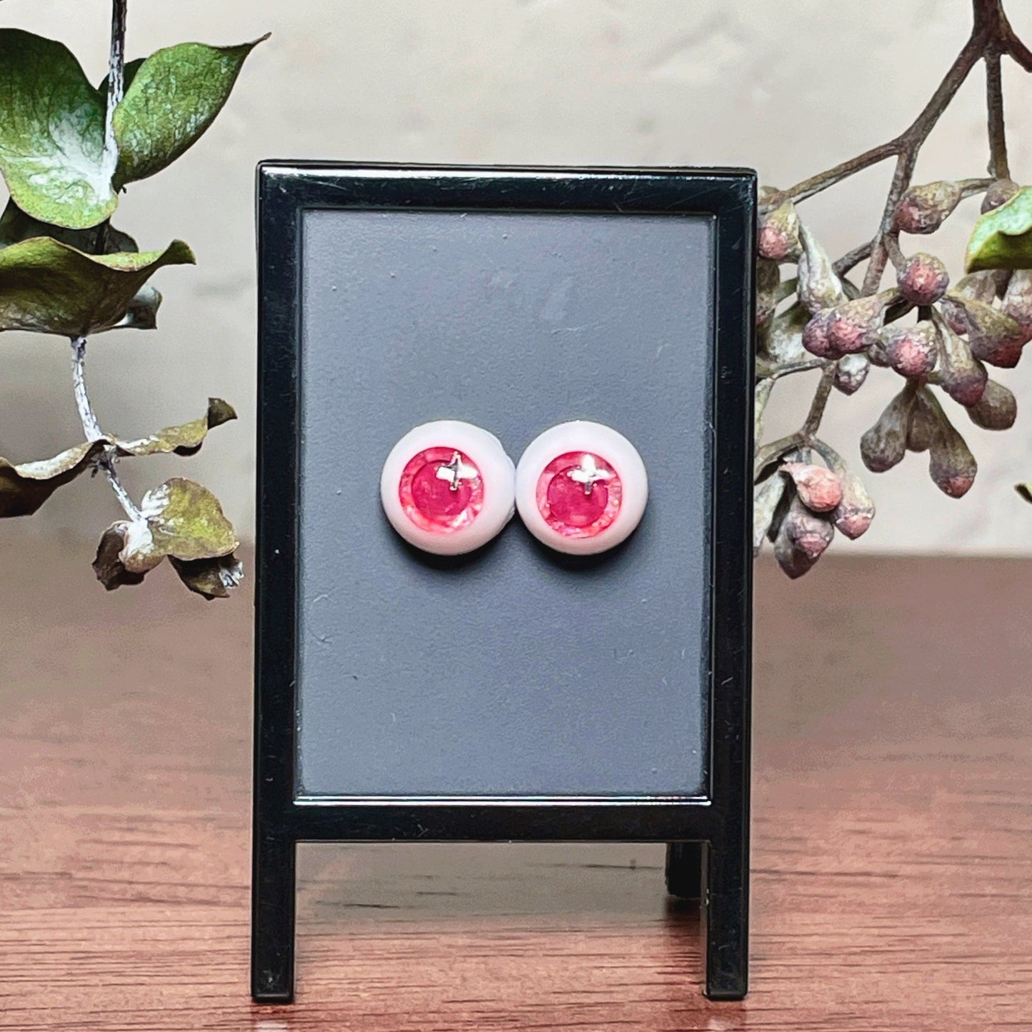 【Dear My Lady】半樹脂閃眼 糖漬櫻桃 星星瞳 / 8mm BJD kumukuku Cocoriang OBITSU OB11 - 紀物書館+JiWu Bookstore