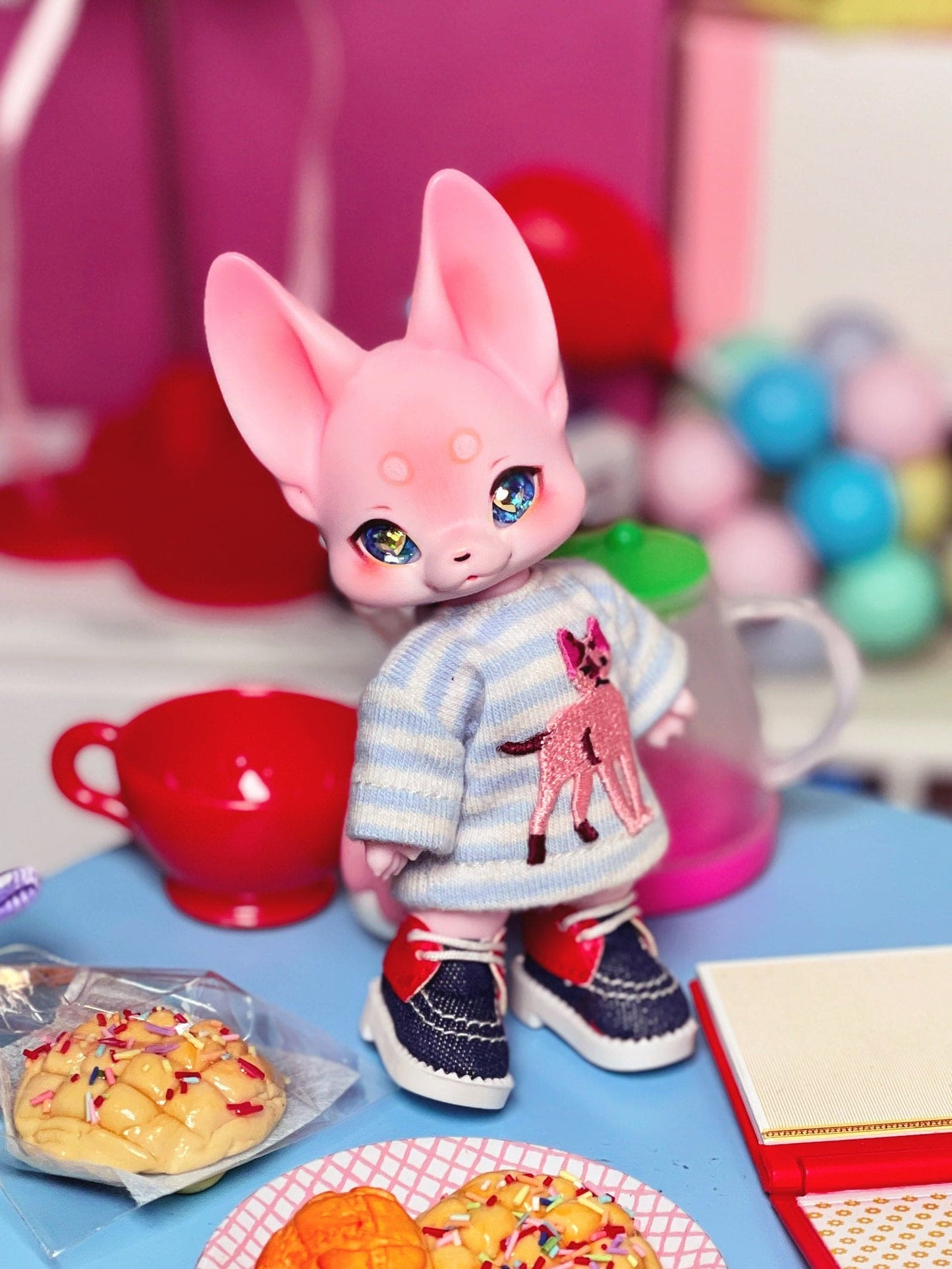 【Dear My Lady】半樹脂閃眼 海洋寶藏 香檳愛心 / 10mm BJD kumukuku Cocoriang OBITSU OB11 - 紀物書館+JiWu Bookstore