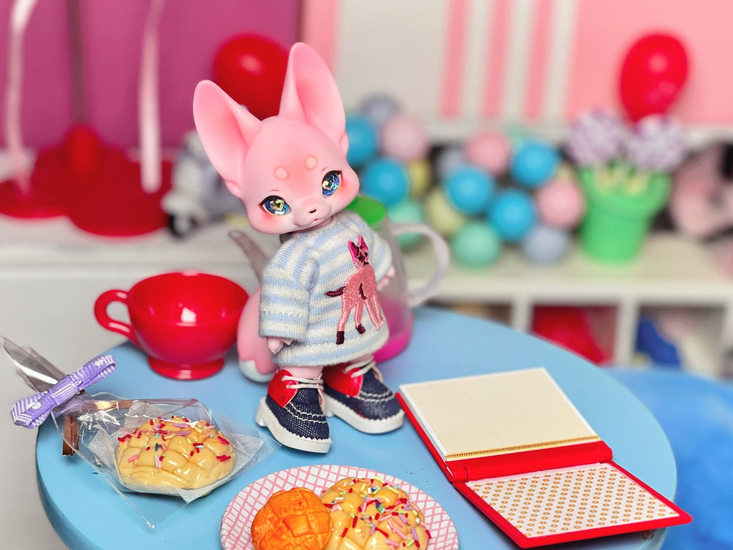 【Dear My Lady】半樹脂閃眼 海洋寶藏 香檳愛心 / 10mm BJD kumukuku Cocoriang OBITSU OB11 - 紀物書館+JiWu Bookstore