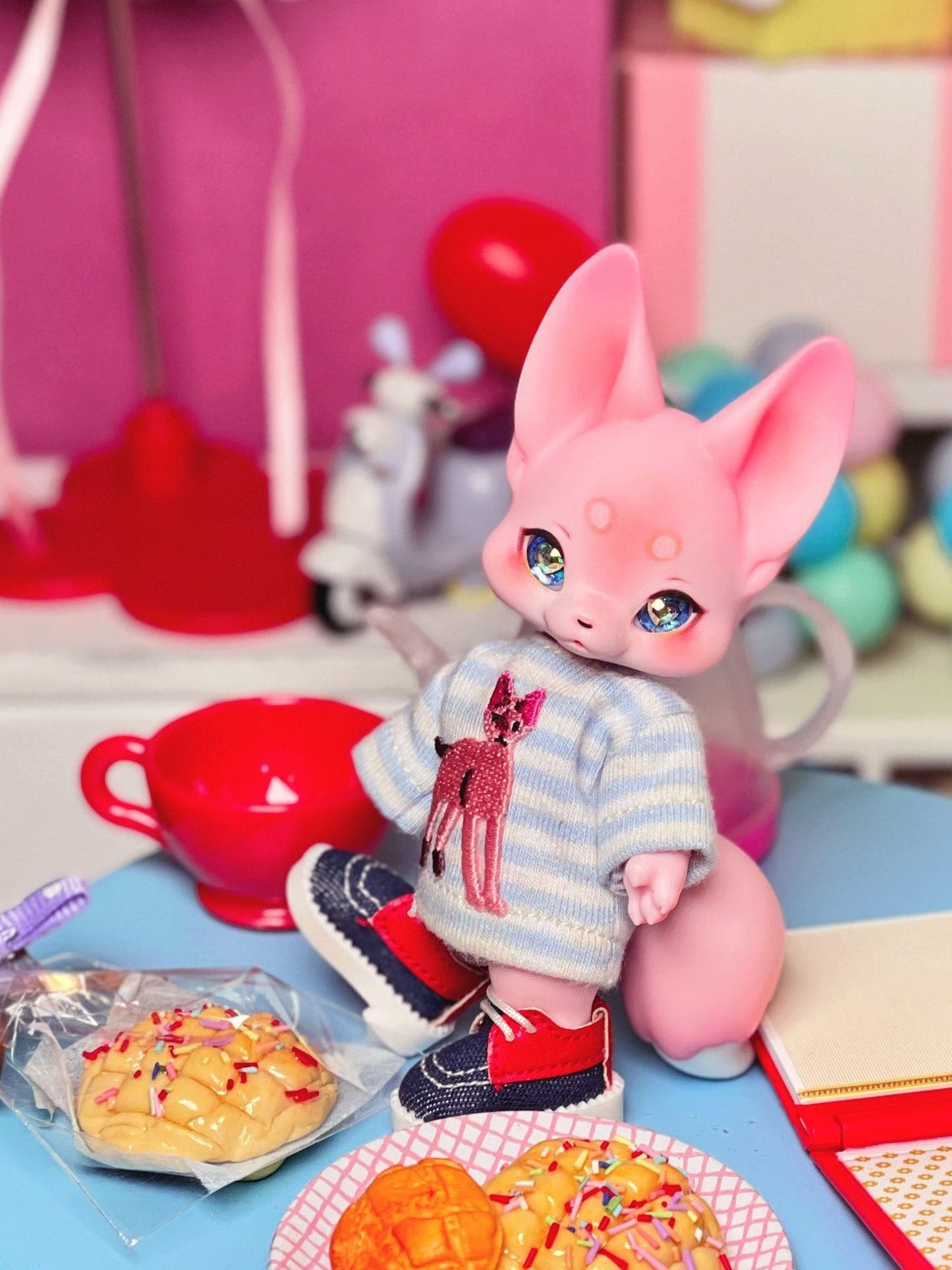 【Dear My Lady】半樹脂閃眼 海洋寶藏 香檳愛心 / 10mm BJD kumukuku Cocoriang OBITSU OB11 - 紀物書館+JiWu Bookstore