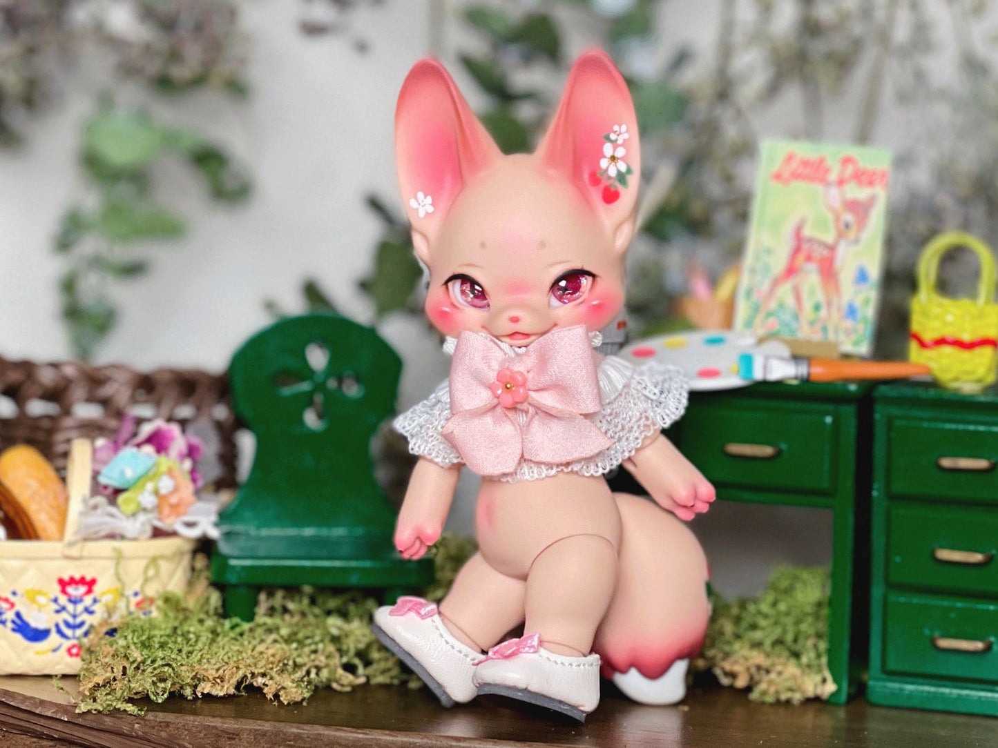 【TrioRhombus小角落】小花領巾2.0 多色 / BJD kumukuku 棉花娃 小寵 甜心小熊 - 紀物書館+JiWu Bookstore