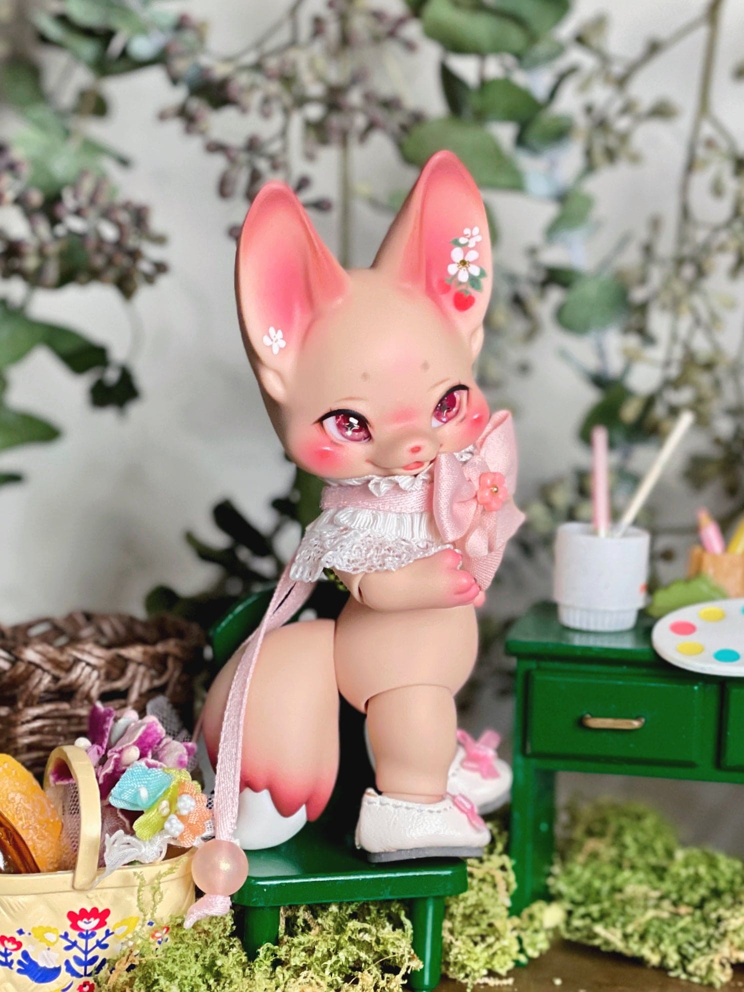 【TrioRhombus小角落】小花領巾2.0 多色 / BJD kumukuku 棉花娃 小寵 甜心小熊 - 紀物書館+JiWu Bookstore