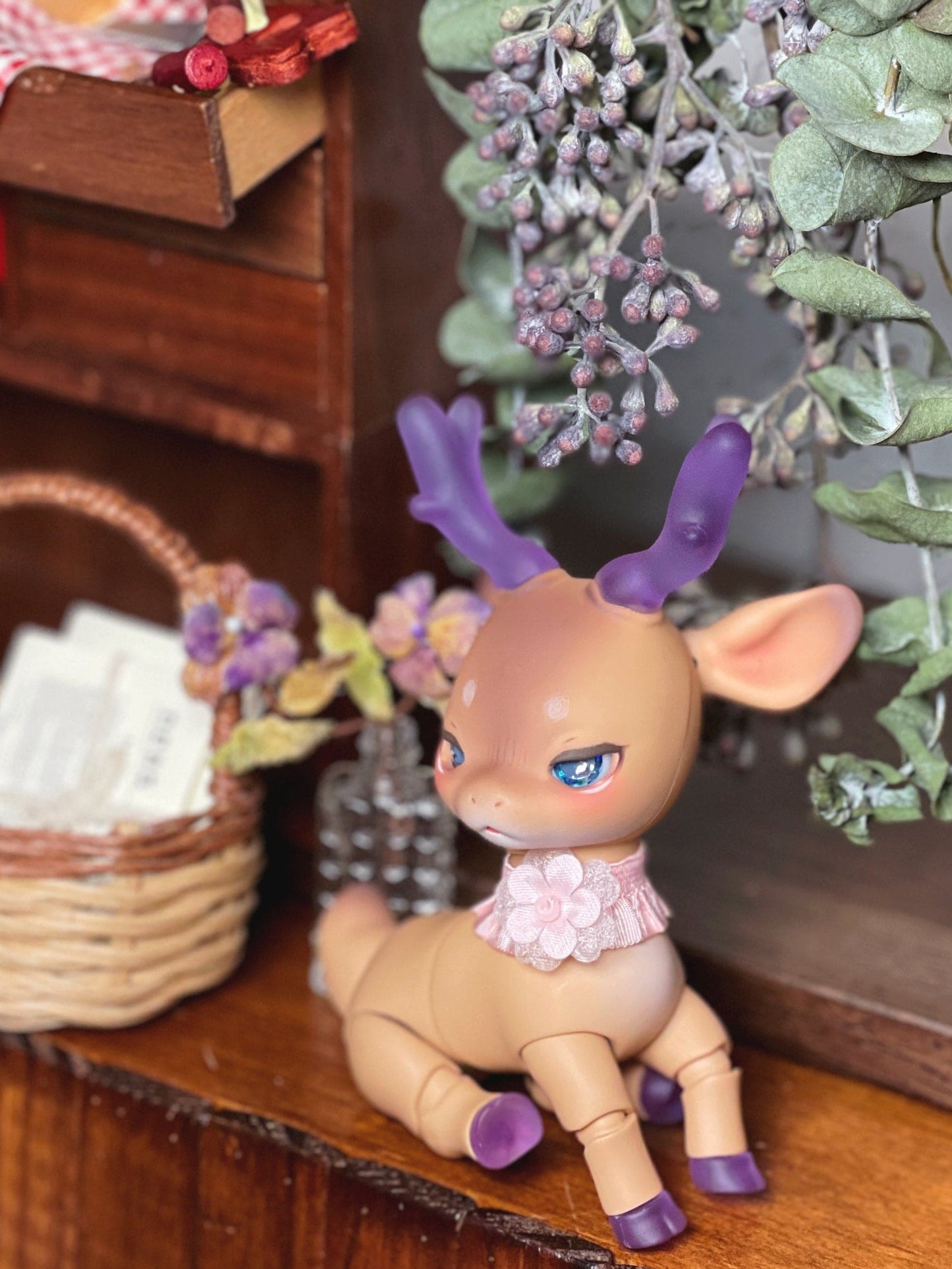 【Dear My Lady】半樹脂閃眼 泡泡糖 藍白星瞳 / 10mm BJD kumukuku Cocoriang OBITSU OB11 - 紀物書館+JiWu Bookstore