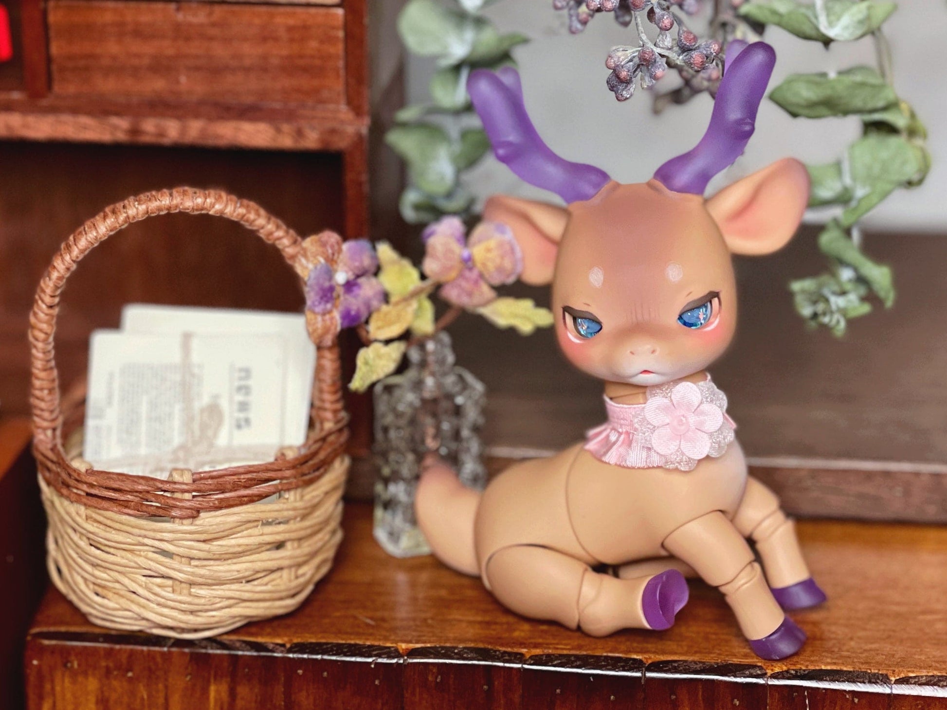 【Dear My Lady】半樹脂閃眼 泡泡糖 藍白星瞳 / 10mm BJD kumukuku Cocoriang OBITSU OB11 - 紀物書館+JiWu Bookstore