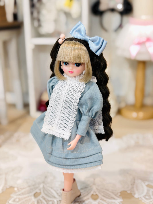 【Licca Castle】Galum Collection 2 蕾絲圍裙洋裝組 / 22cm Pureneemo OB22 ruruko