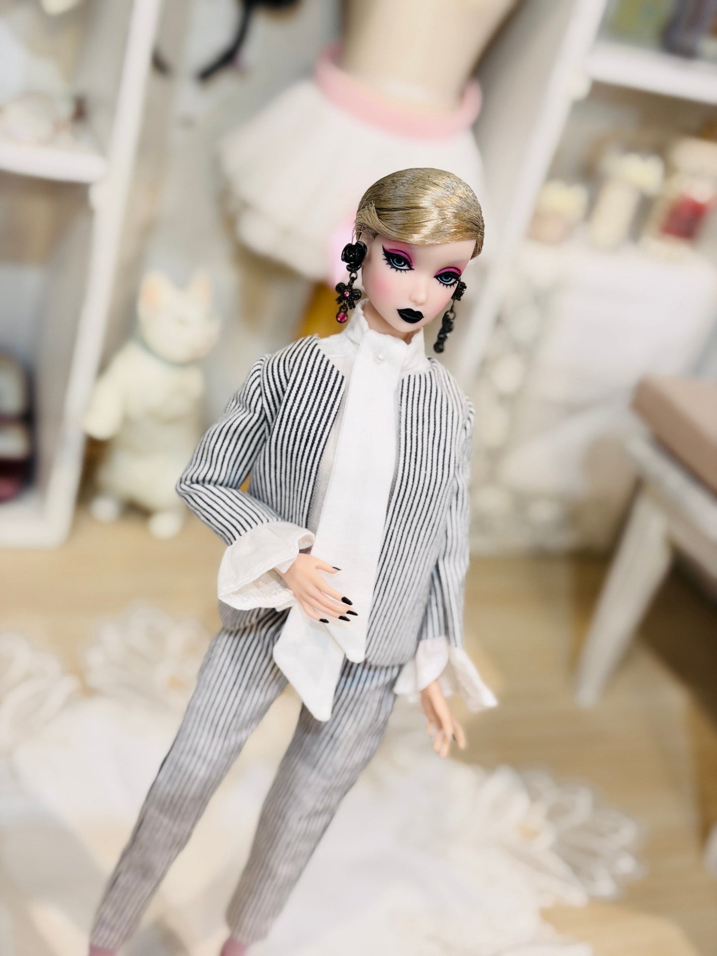 【Licca Castle】Galum Collection 25 條紋褲裝組 / 27cm momoko MISAKI Jenny