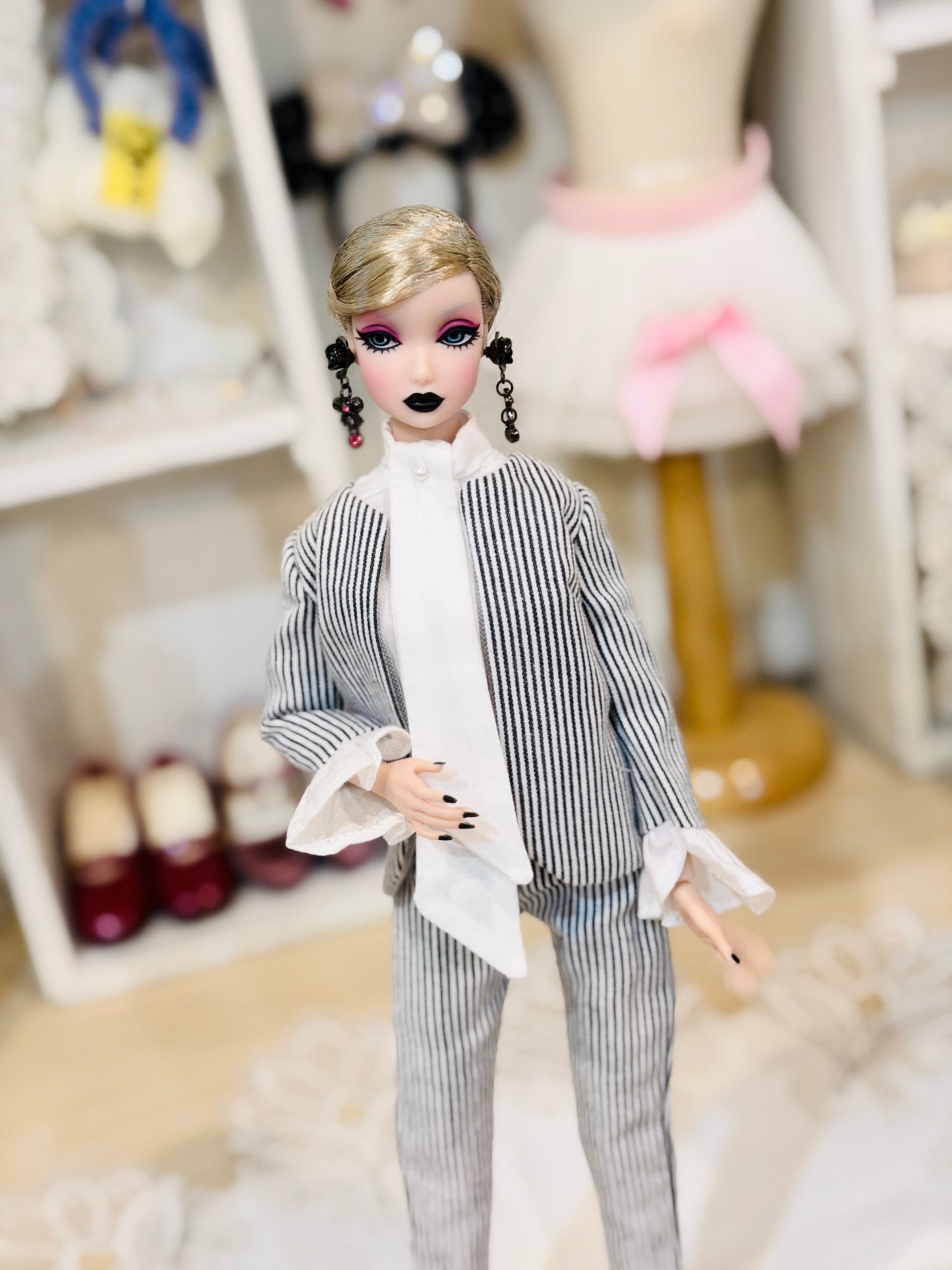 【Licca Castle】Galum Collection 25 條紋褲裝組 / 27cm momoko MISAKI Jenny
