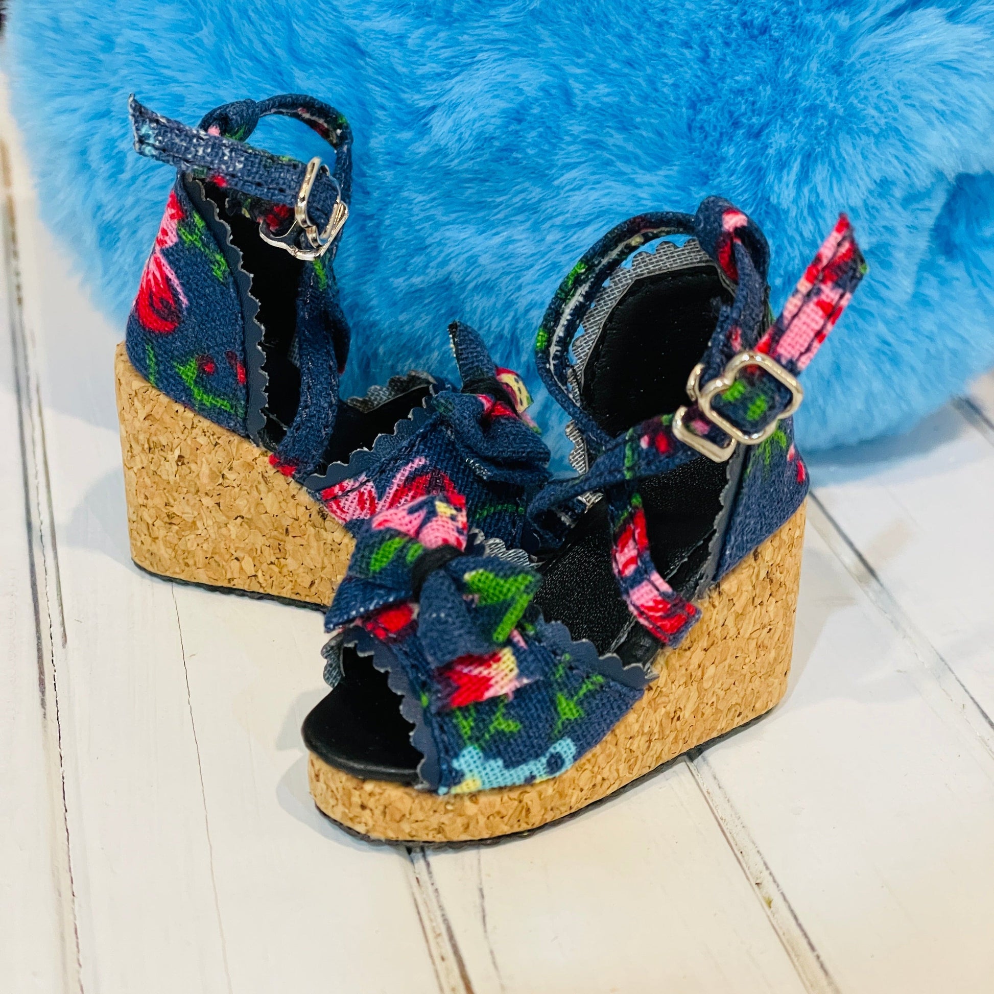 【Angel Philia】楔型跟蝴蝶結涼鞋 多色 / AP MDD AZONE OBITSU BJD 4分 四分 - 紀物書館+JiWu Bookstore