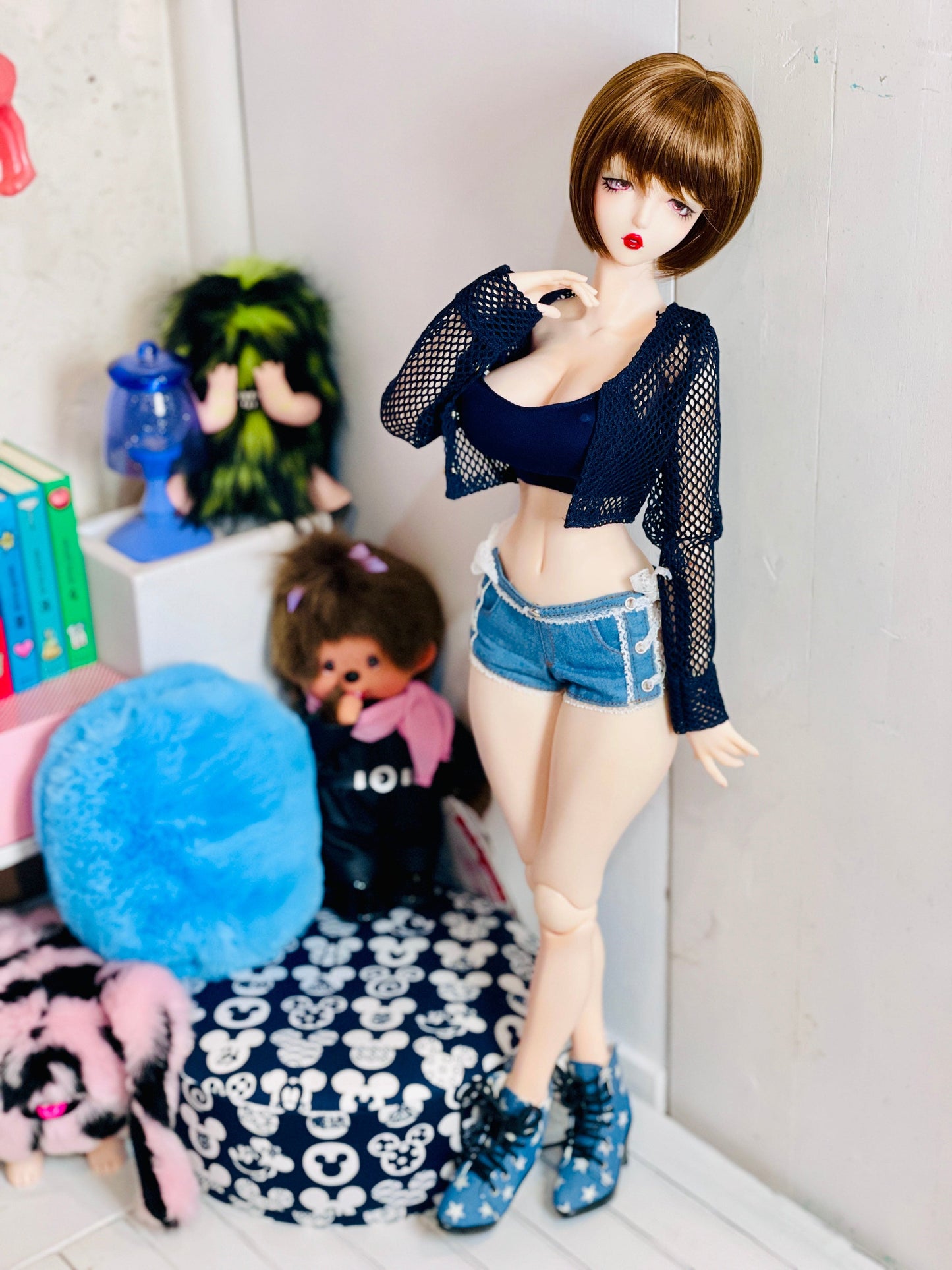 【Fatiao Doll Shop】高跟翻領短靴 S71 多色 / BJD 1/4 MSD MDD - 紀物書館+JiWu Bookstore