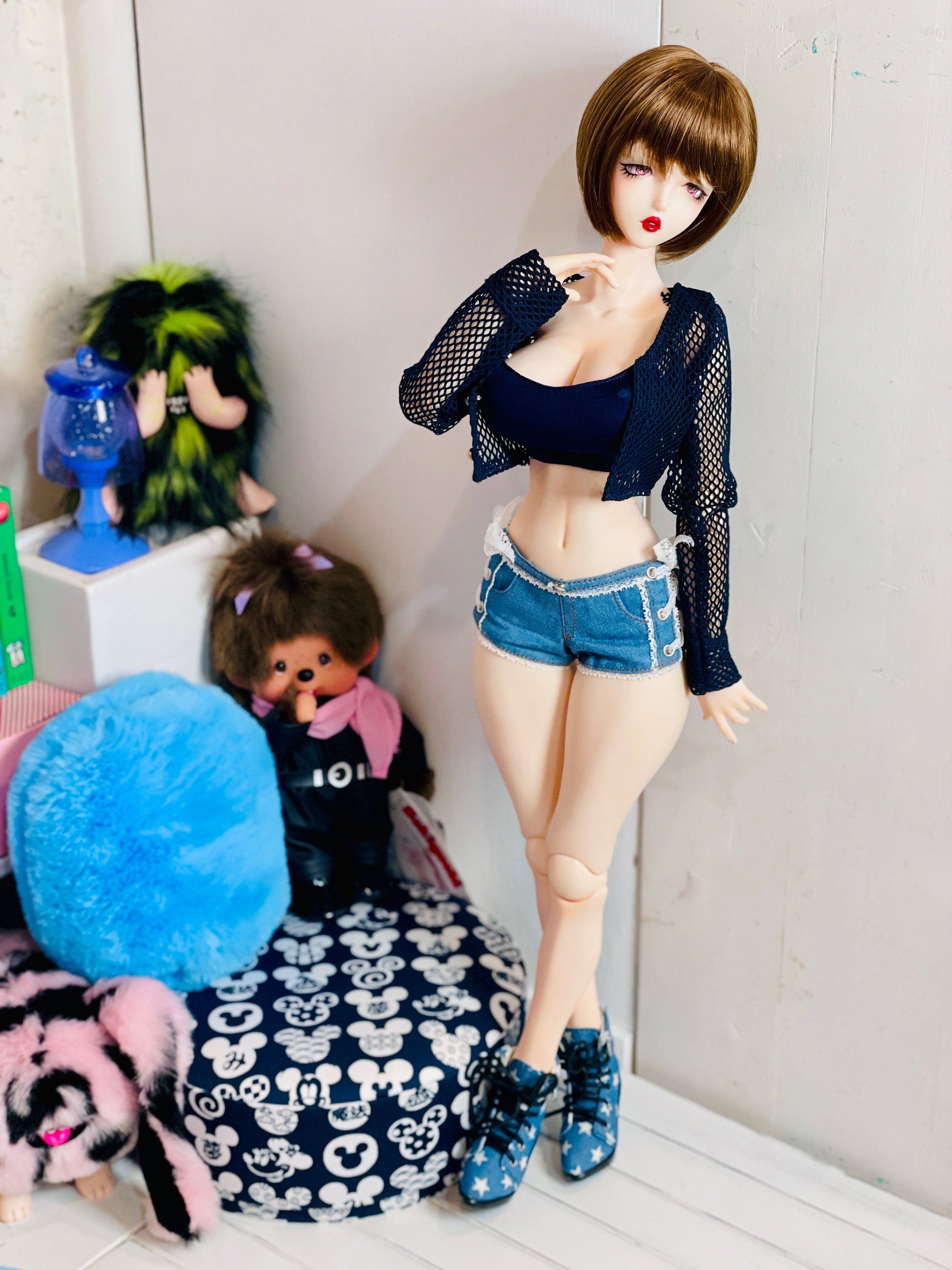 【Fatiao Doll Shop】高跟翻領短靴 S71 多色 / BJD 1/4 MSD MDD - 紀物書館+JiWu Bookstore