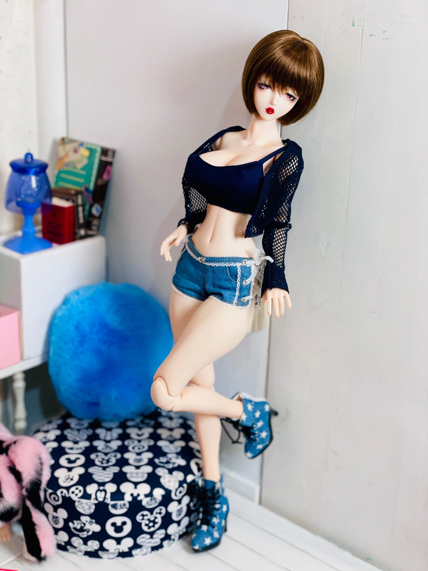 【Fatiao Doll Shop】高跟翻領短靴 S71 多色 / BJD 1/4 MSD MDD - 紀物書館+JiWu Bookstore