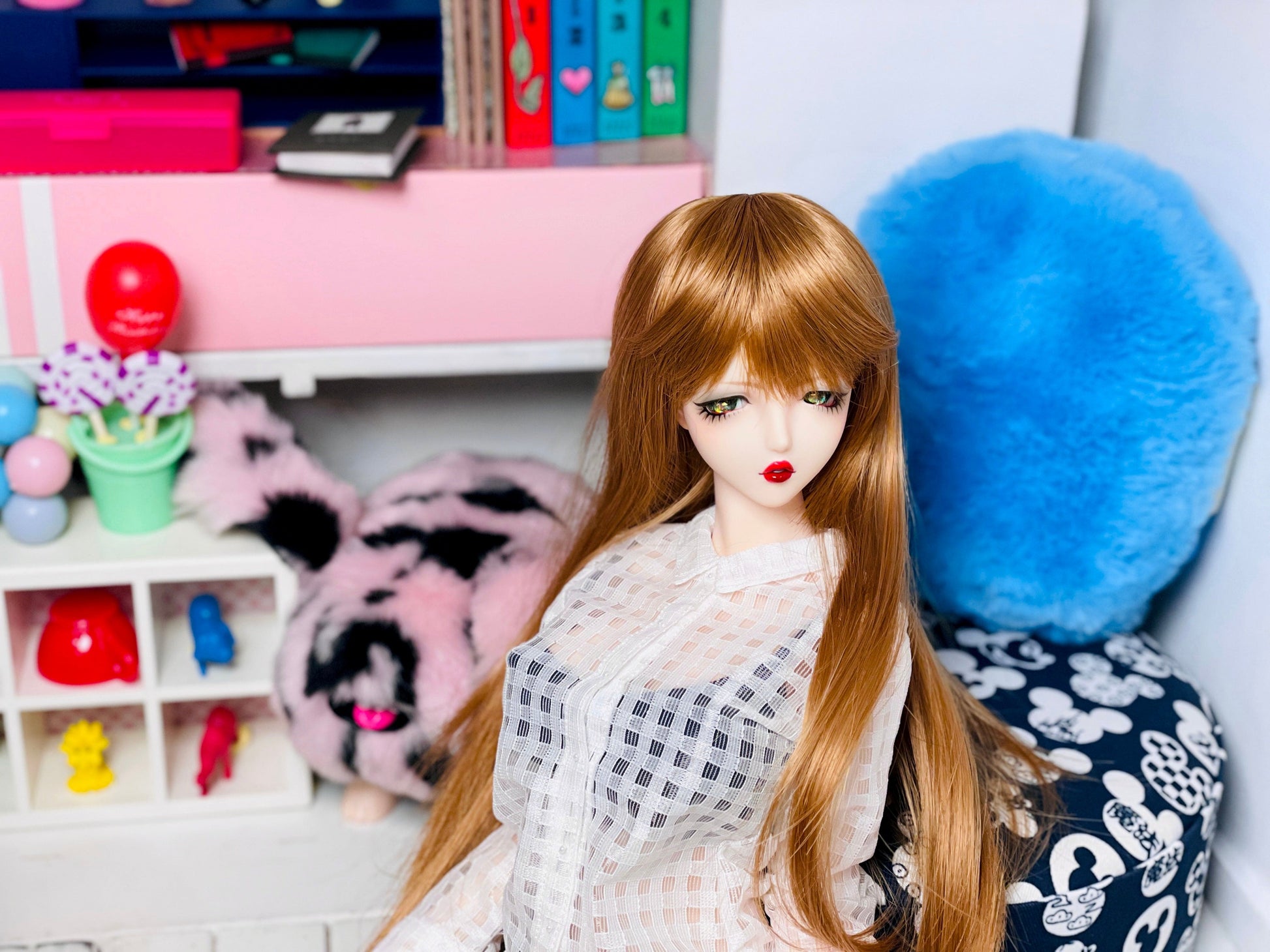 【Dear My Lady】半樹脂閃眼 哈密瓜 香檳星 / 14mm BJD 3分 4分 6分 iMdaDoll AngelPhilia - 紀物書館+JiWu Bookstore