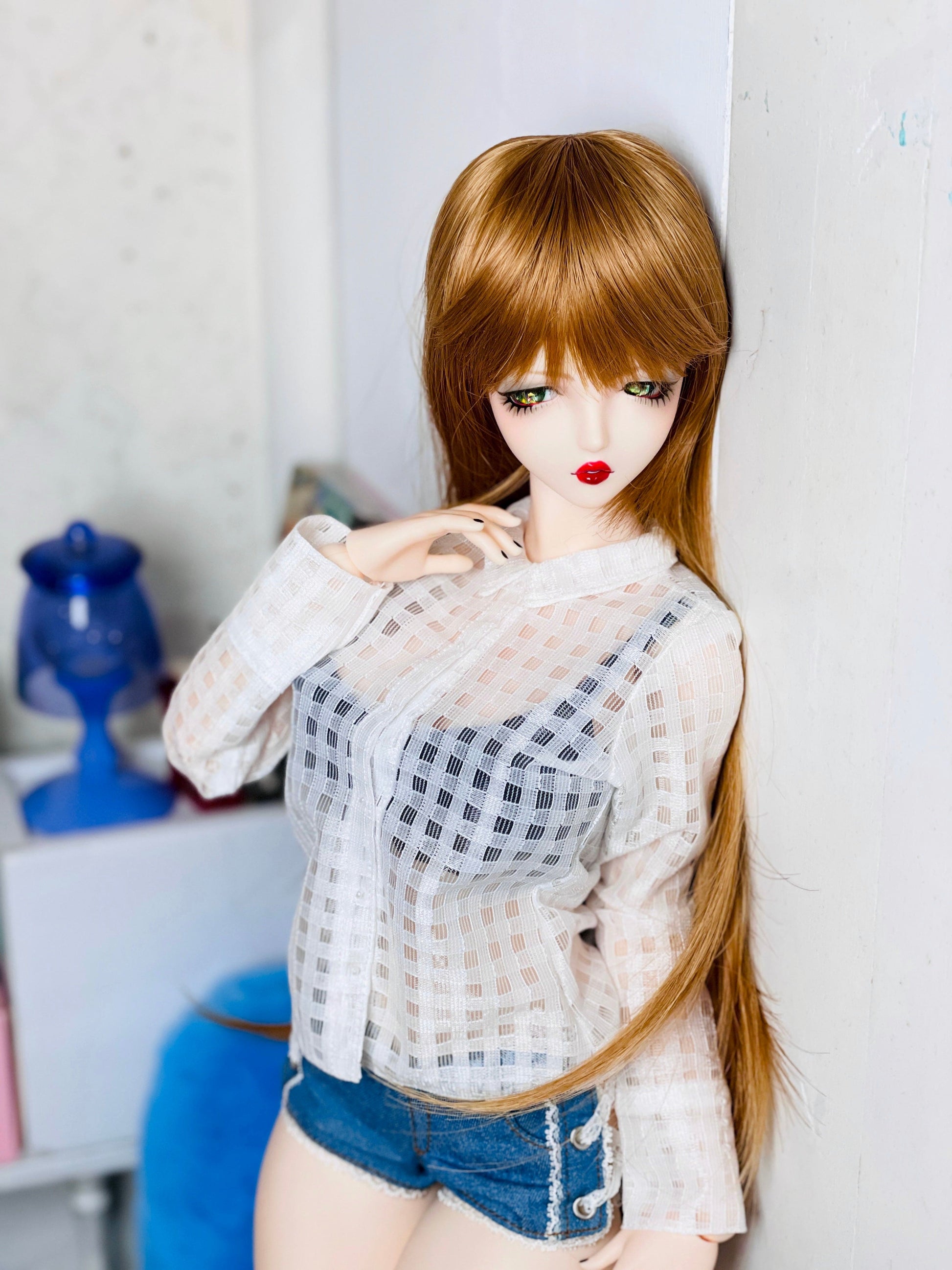 【AZONE】The Luxual 透明格紋襯衫 多色 / BJD 3分 DD AZO2 OB50 - 紀物書館+JiWu Bookstore