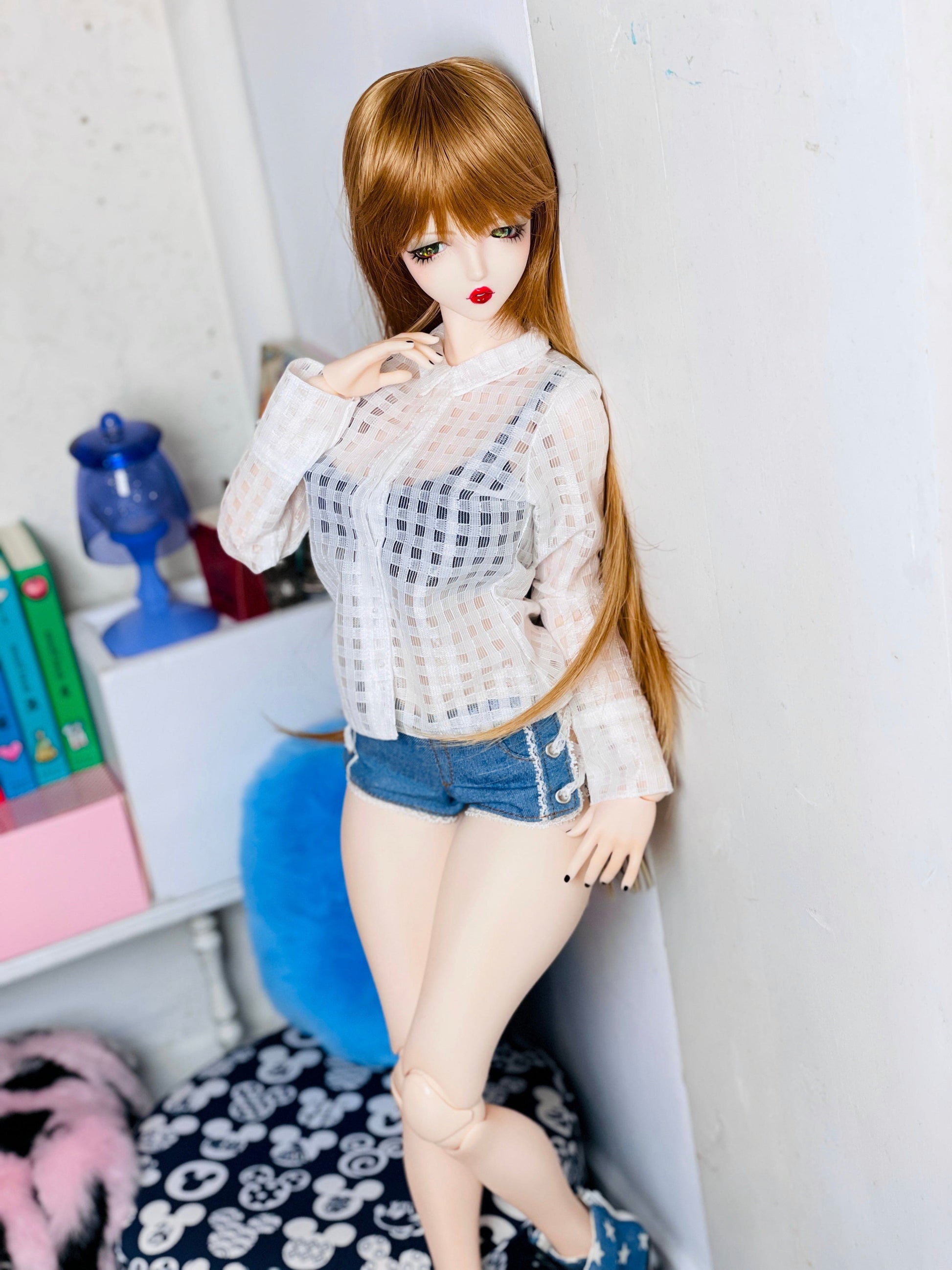 【AZONE】The Luxual 透明格紋襯衫 多色 / BJD 3分 DD AZO2 OB50 - 紀物書館+JiWu Bookstore